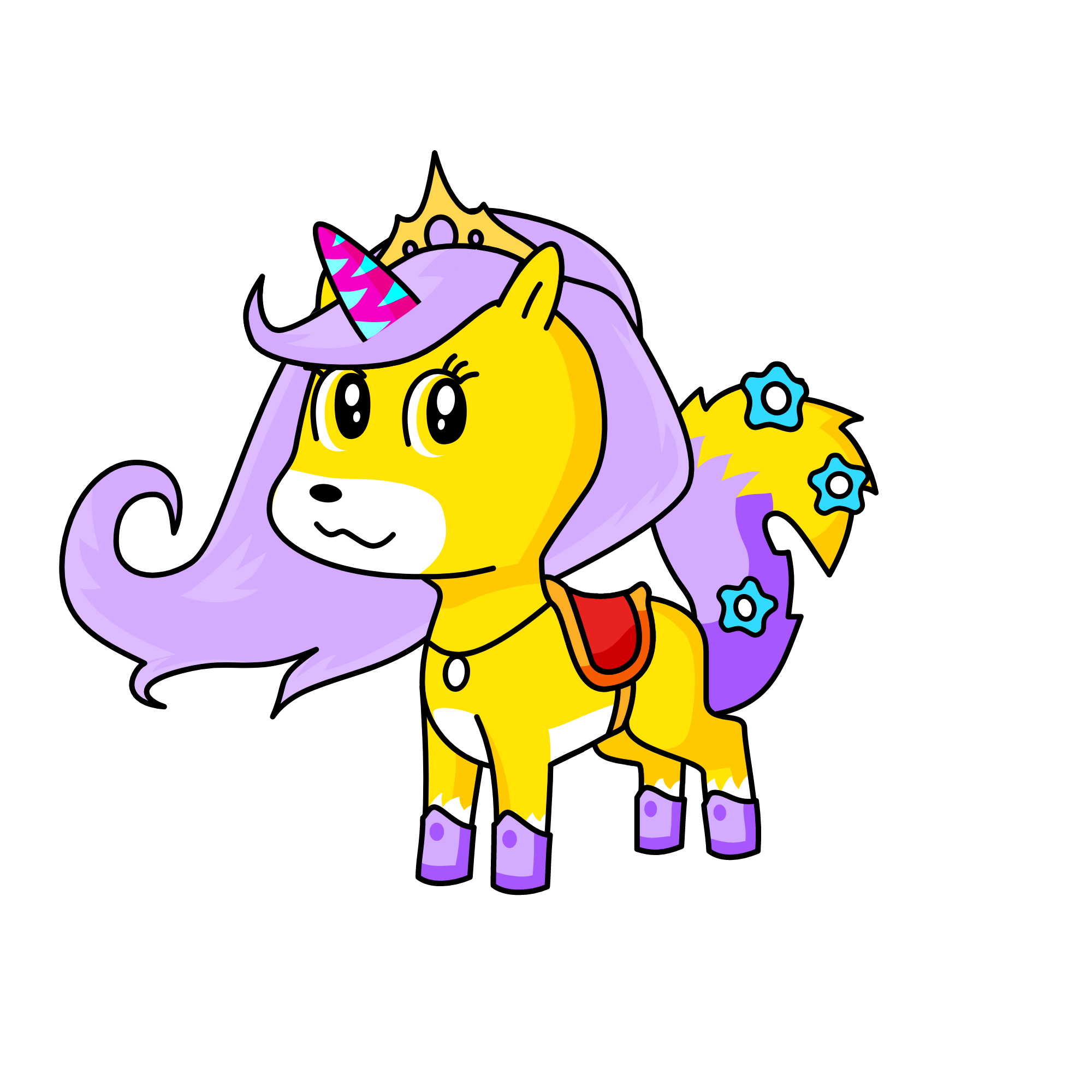 pink, the unicorn