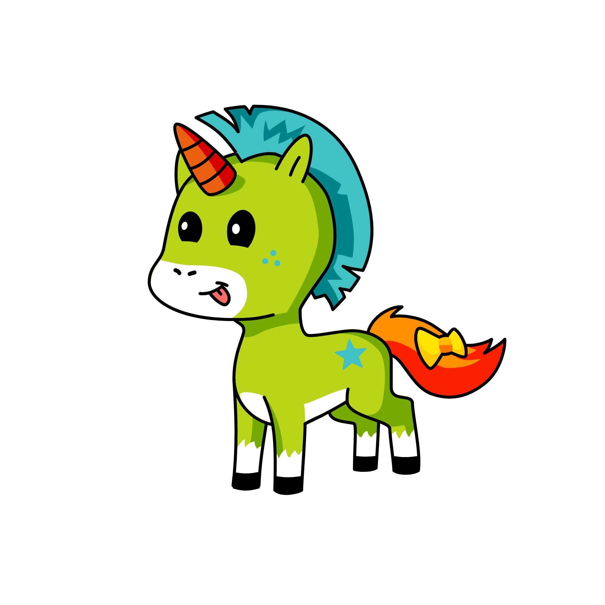 Peter Pan, the unicorn