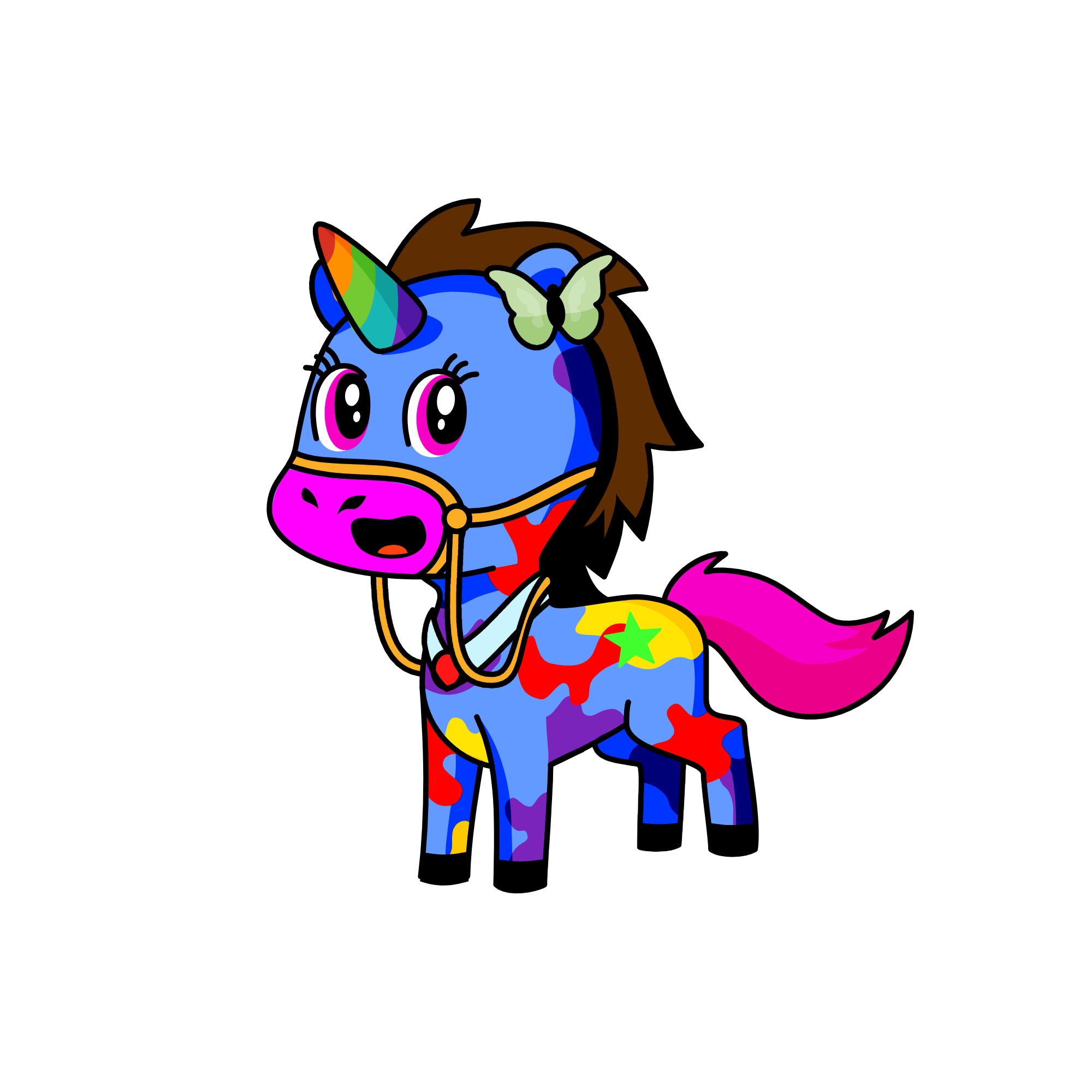Darky McDoodle, the unicorn