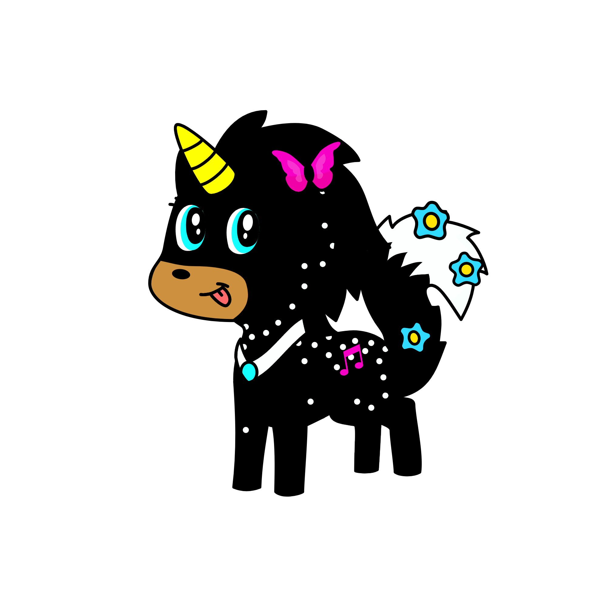 Wolf, the unicorn