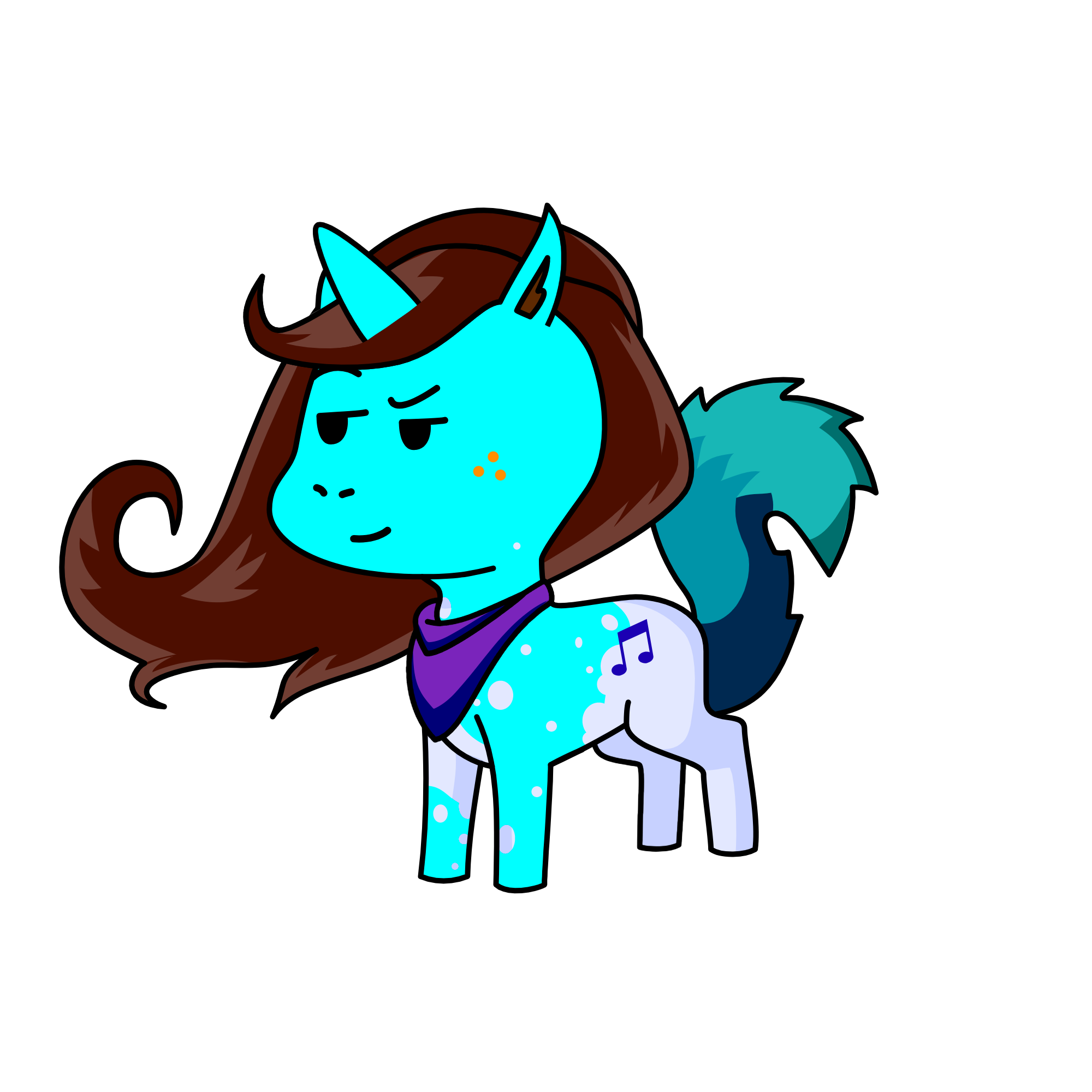 Coral, the unicorn