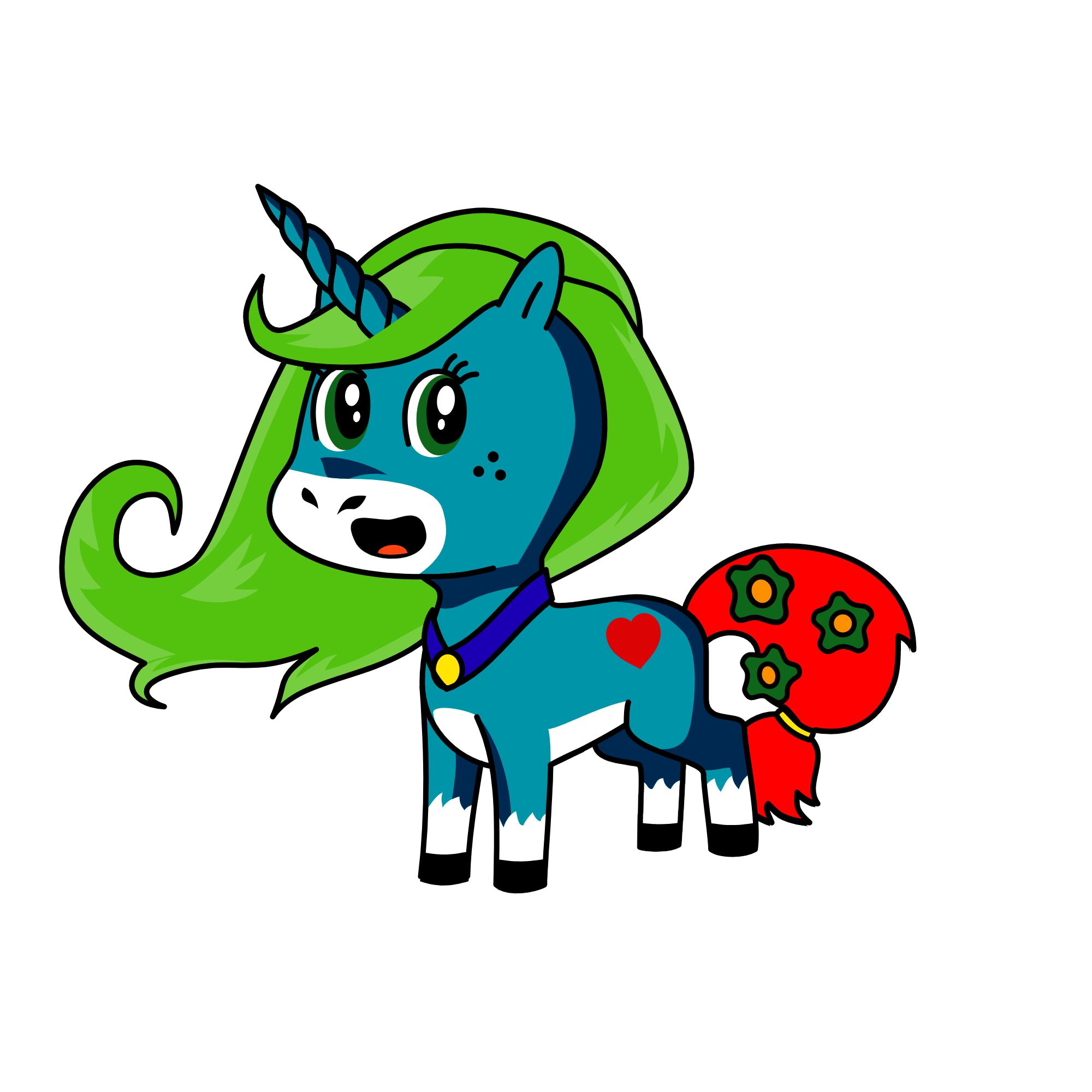 Synthia, the unicorn