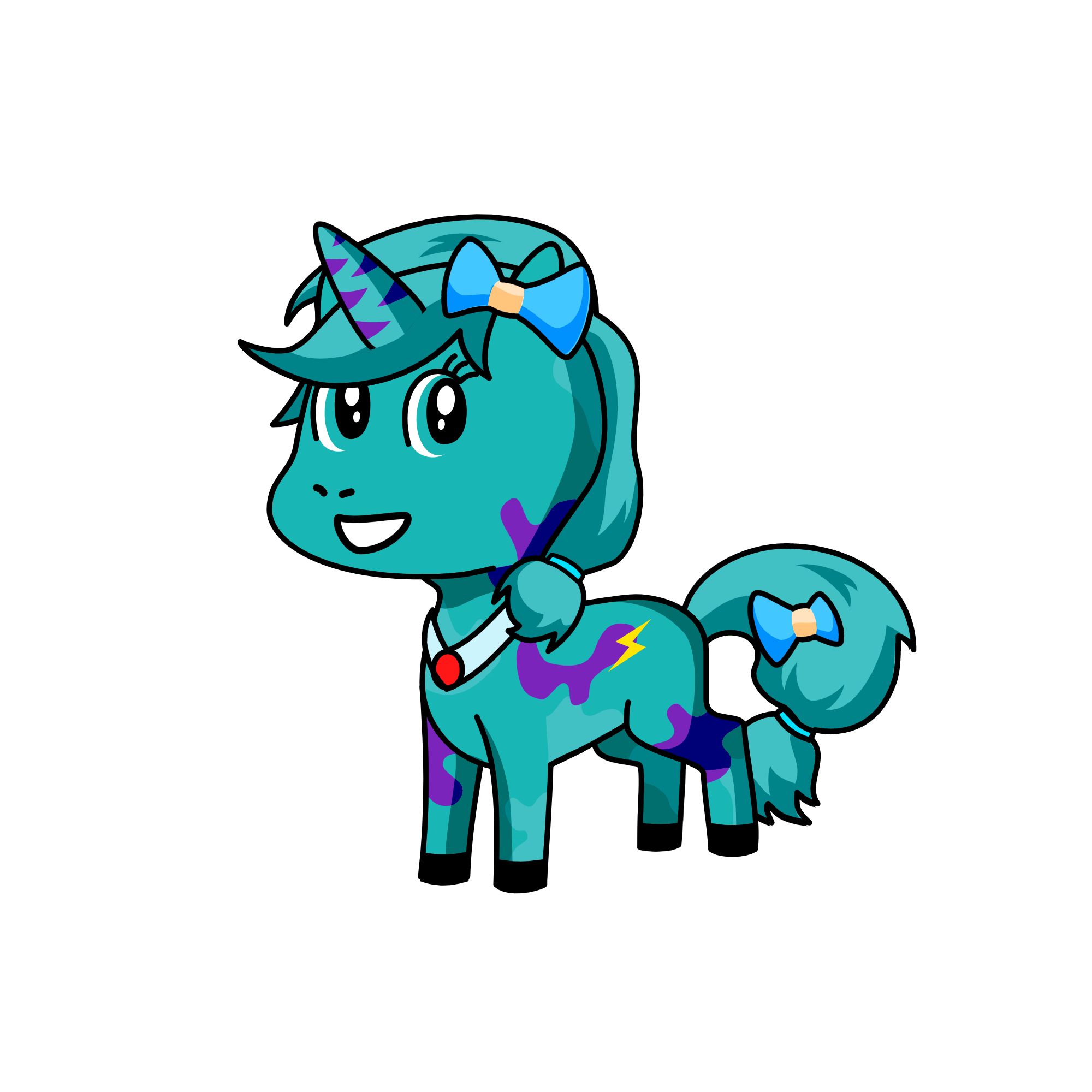 Rainbow Dash, the unicorn