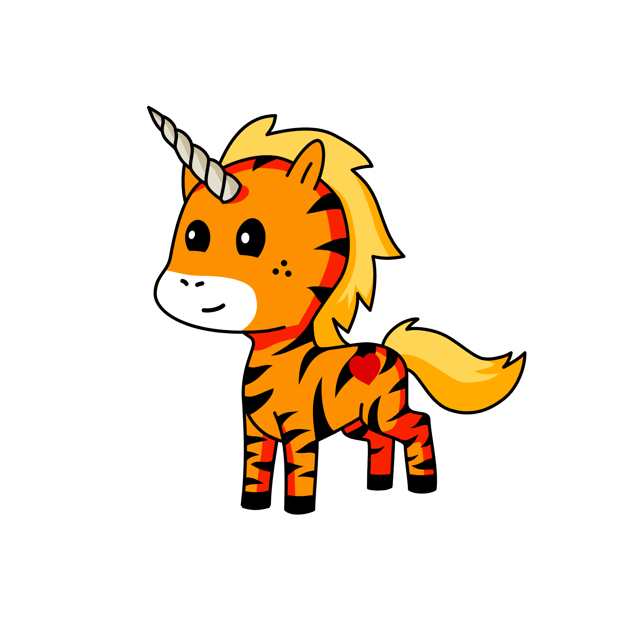 baby tigeres, the unicorn