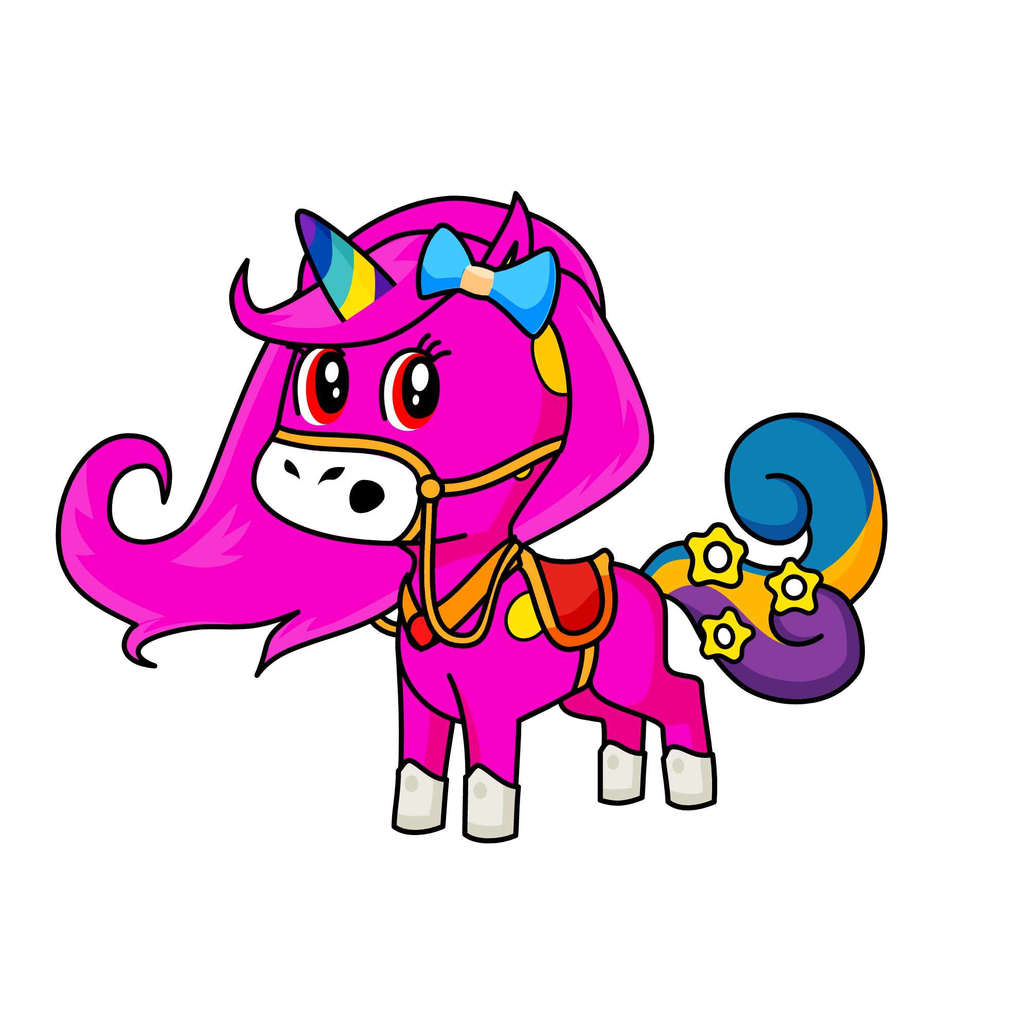 candy cane, the unicorn
