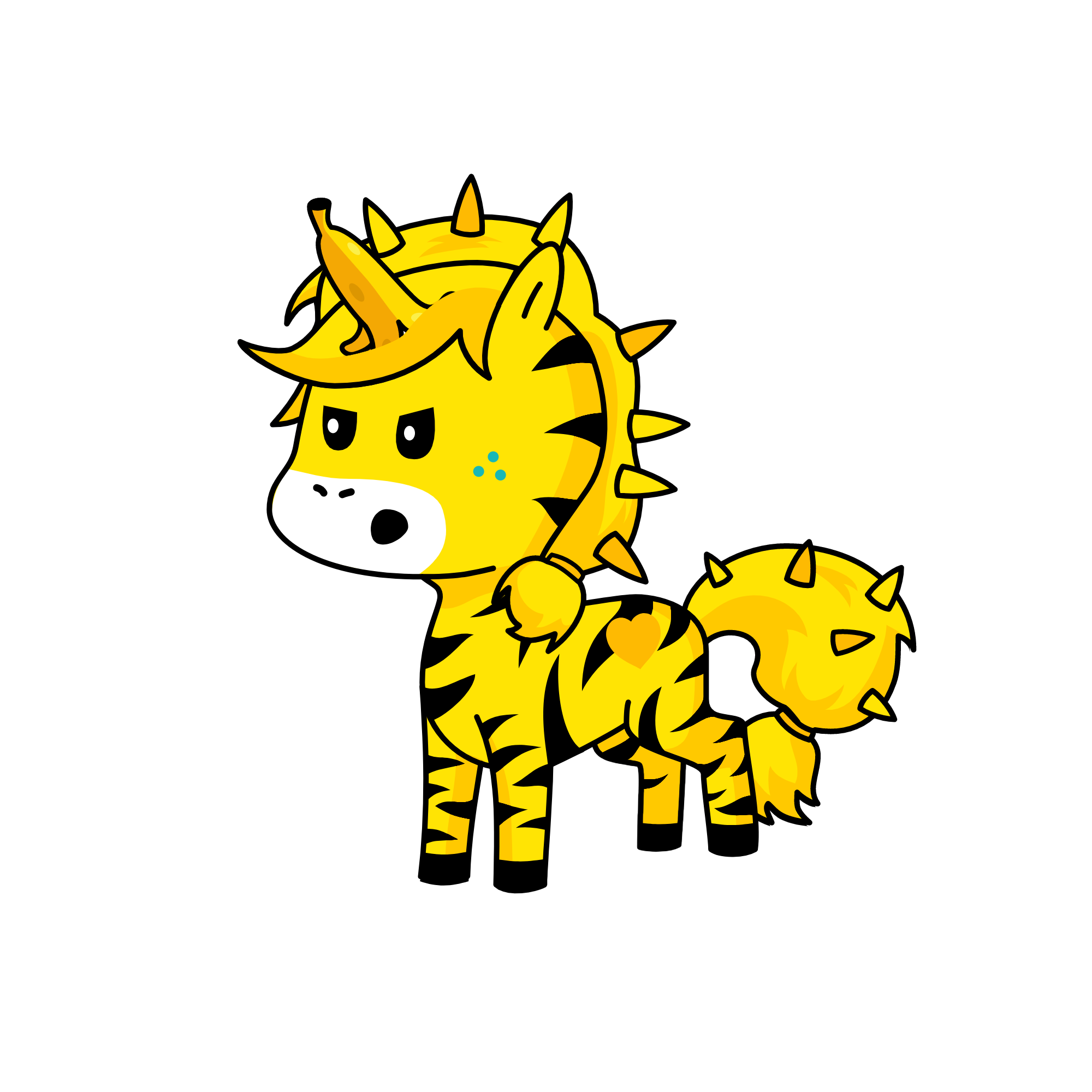Banana Girl, the unicorn
