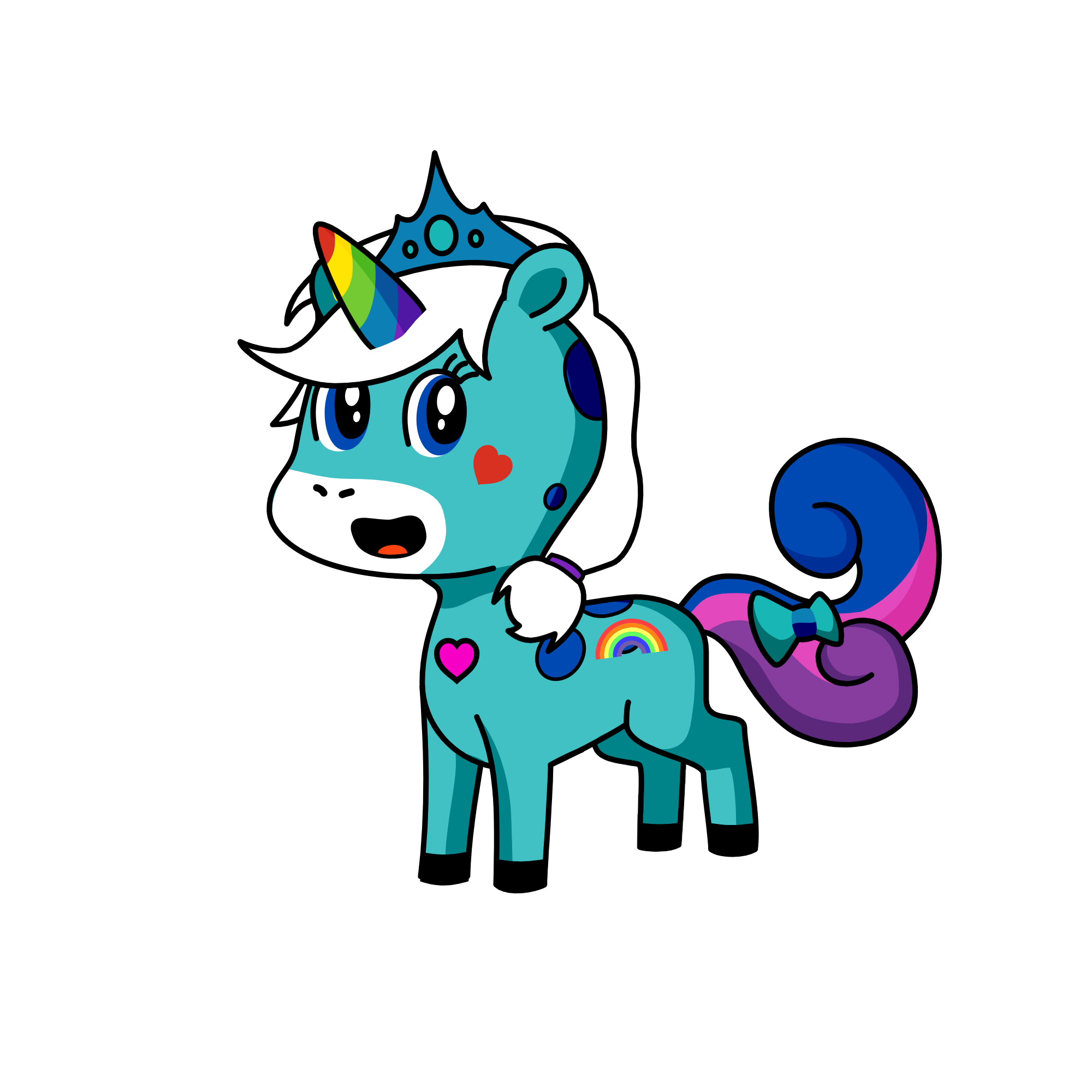 Winter, the unicorn