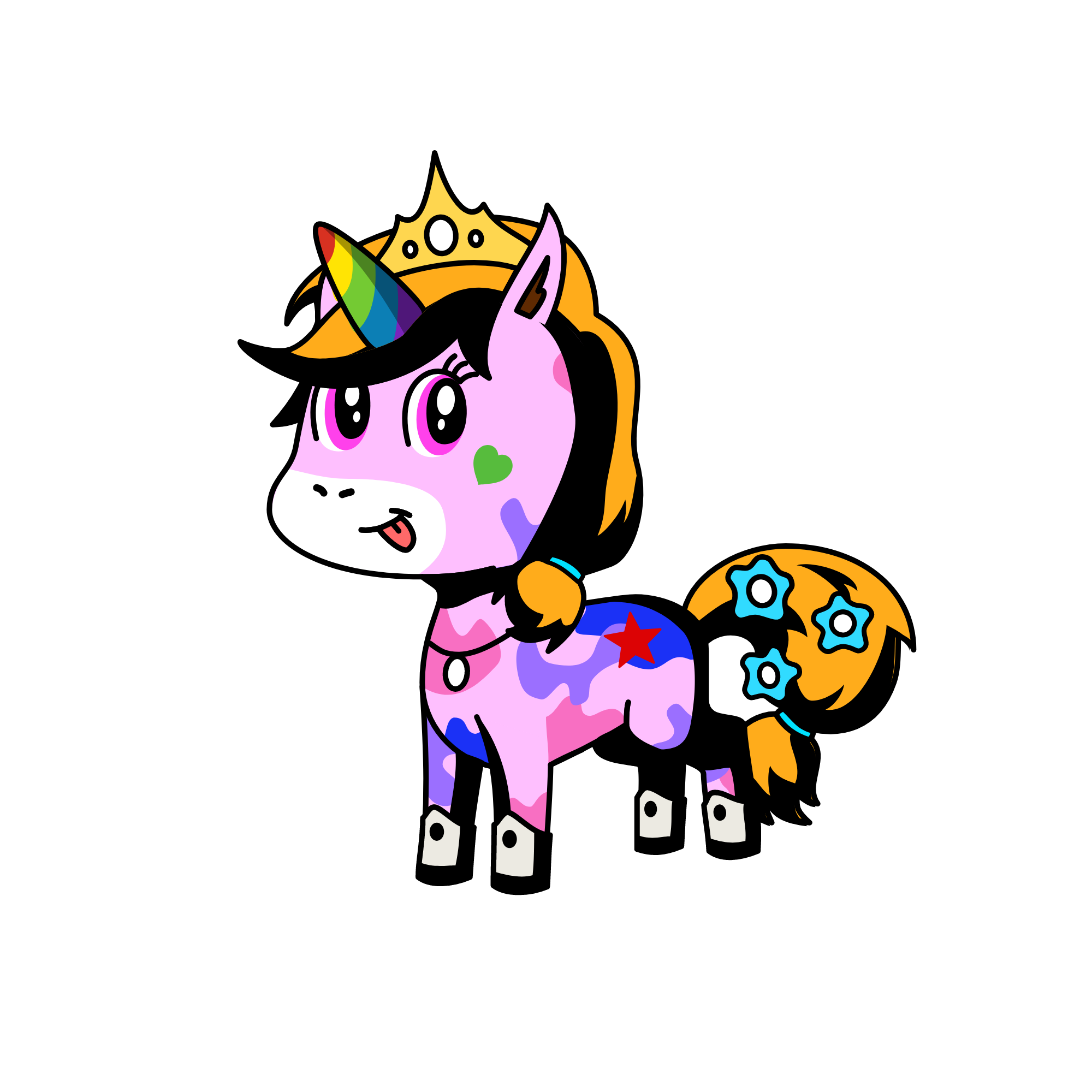 queen sparkle, the unicorn
