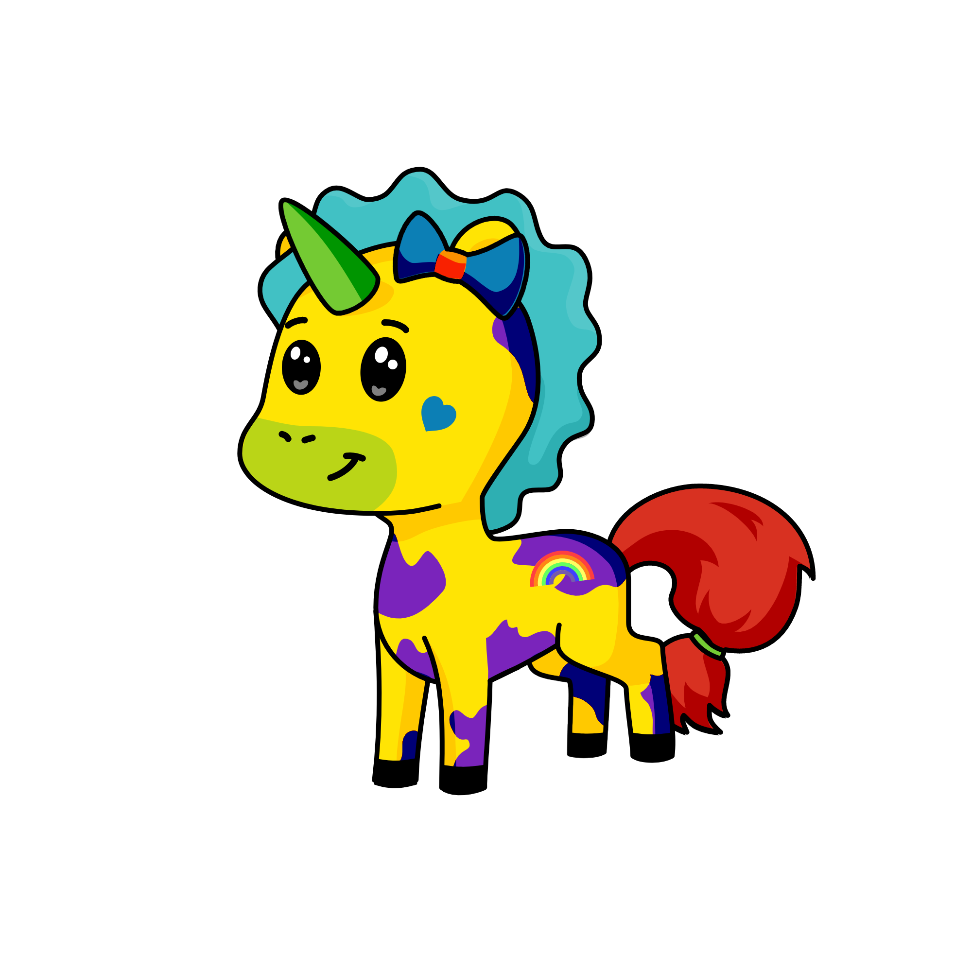 Golden, the unicorn