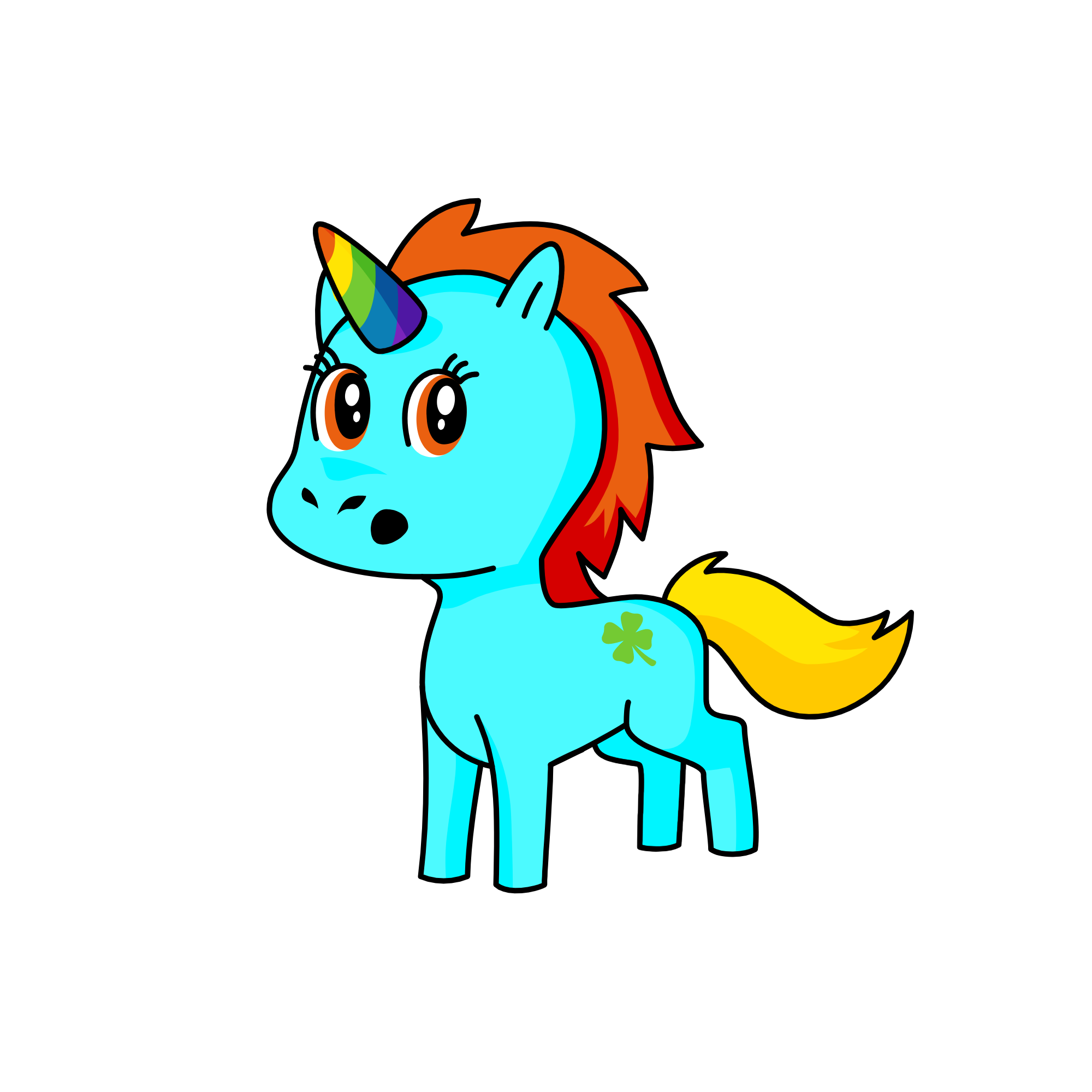 Rainbow Dash, the unicorn