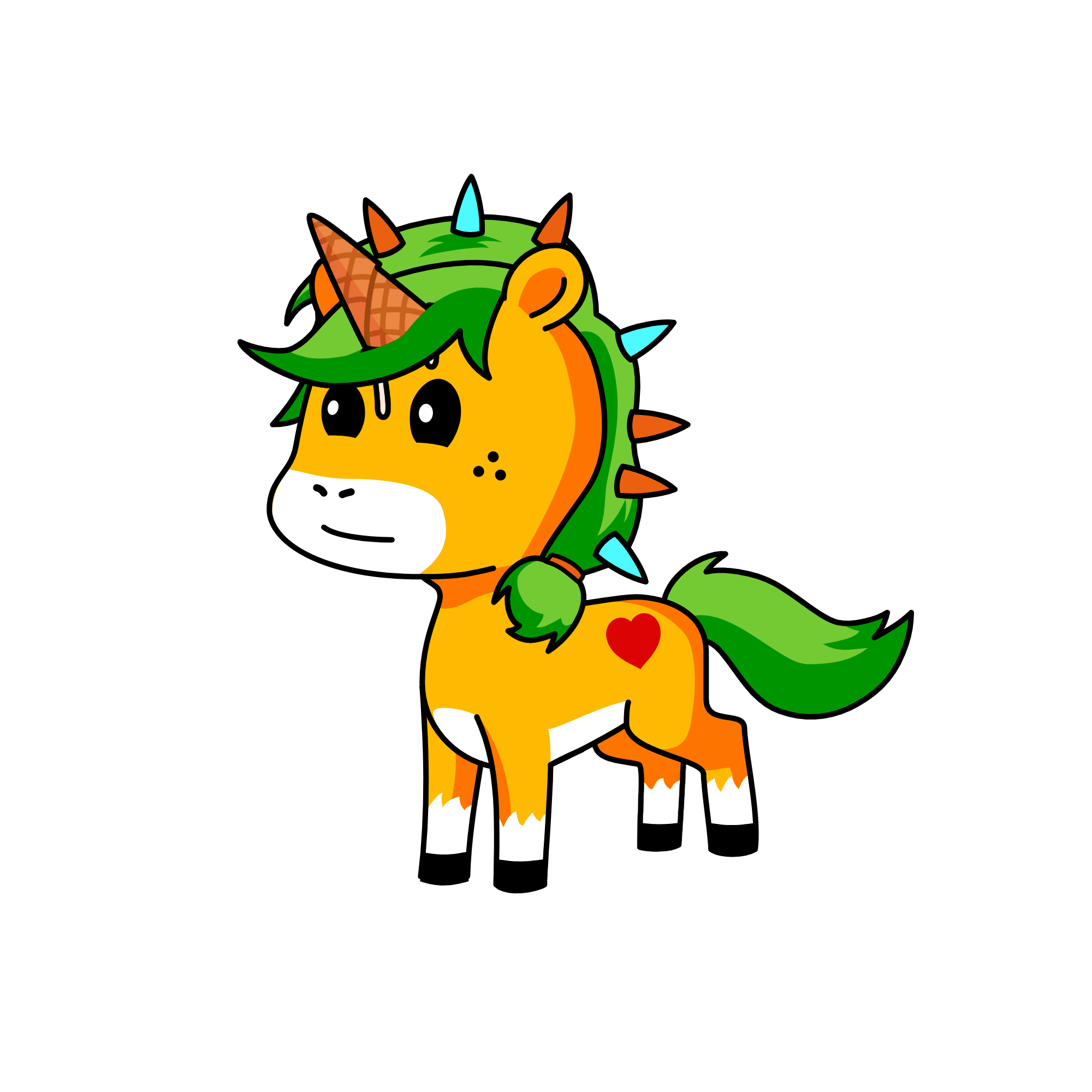 icecreamcone, the unicorn