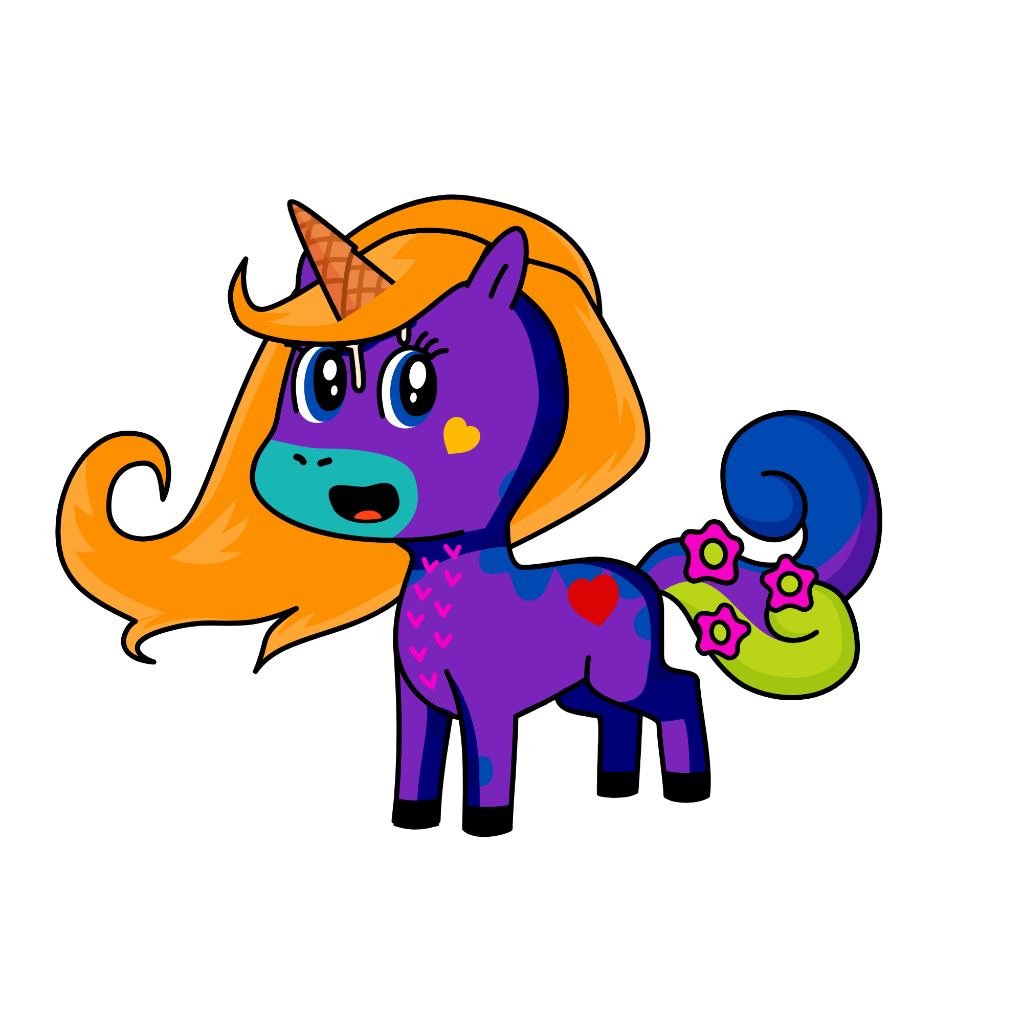 Silly GlitterMane, the unicorn