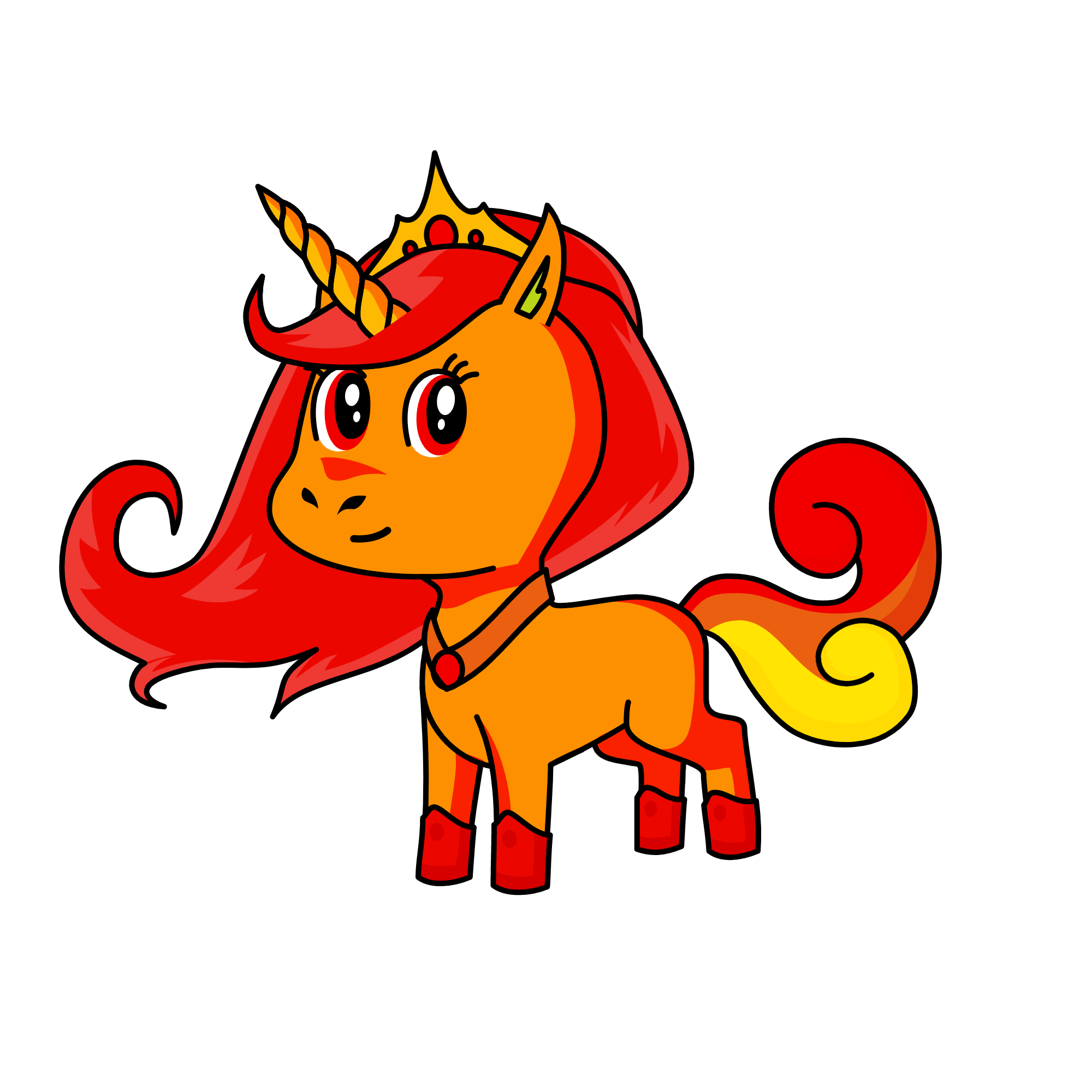 Flame, the unicorn