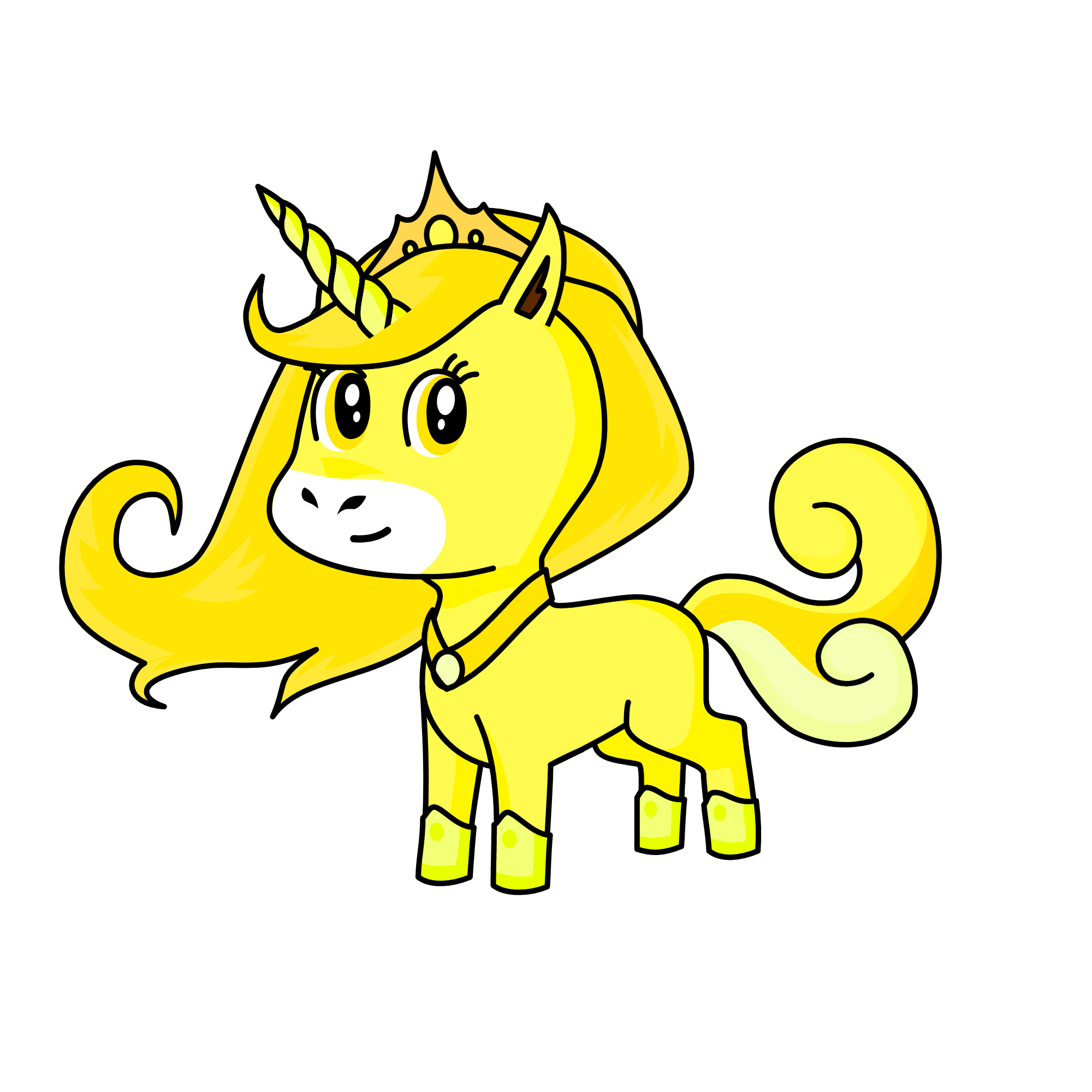 Gold, the unicorn