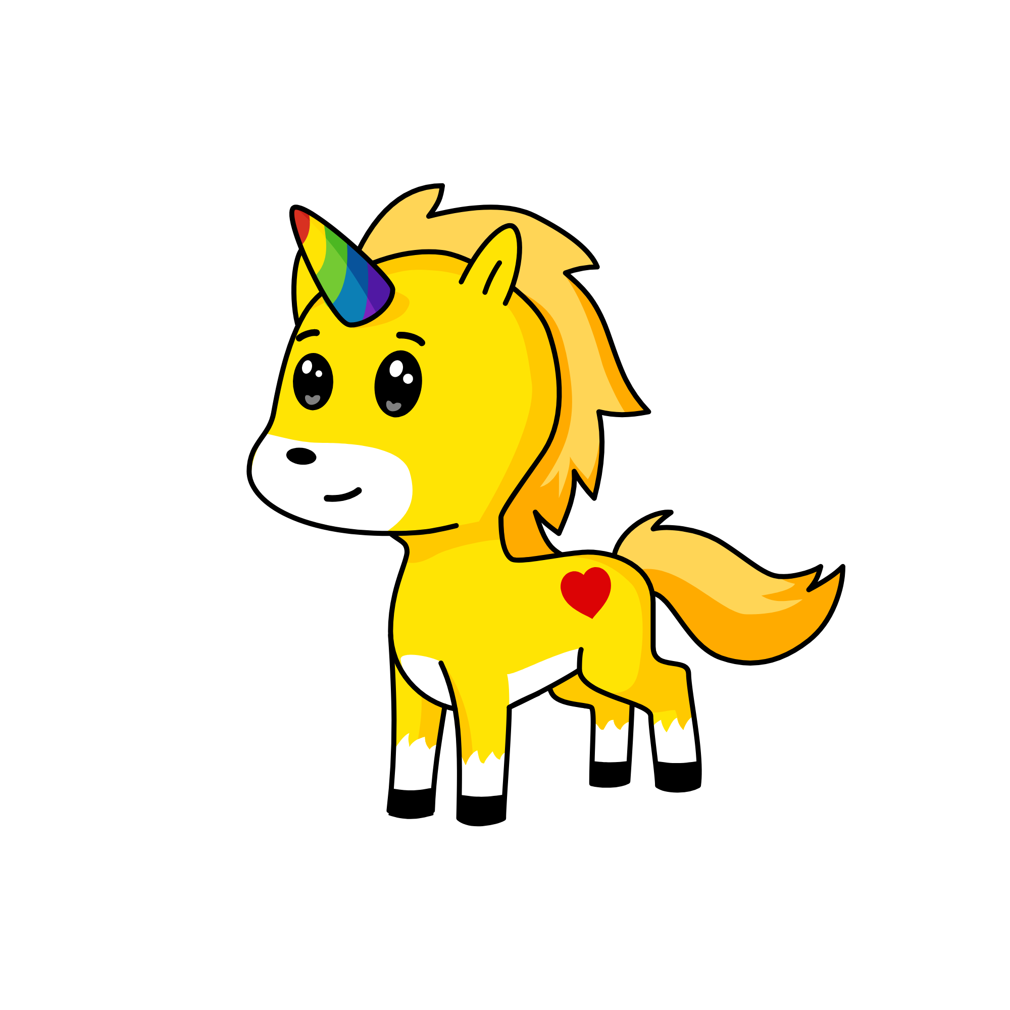 RainBow Dog, the unicorn