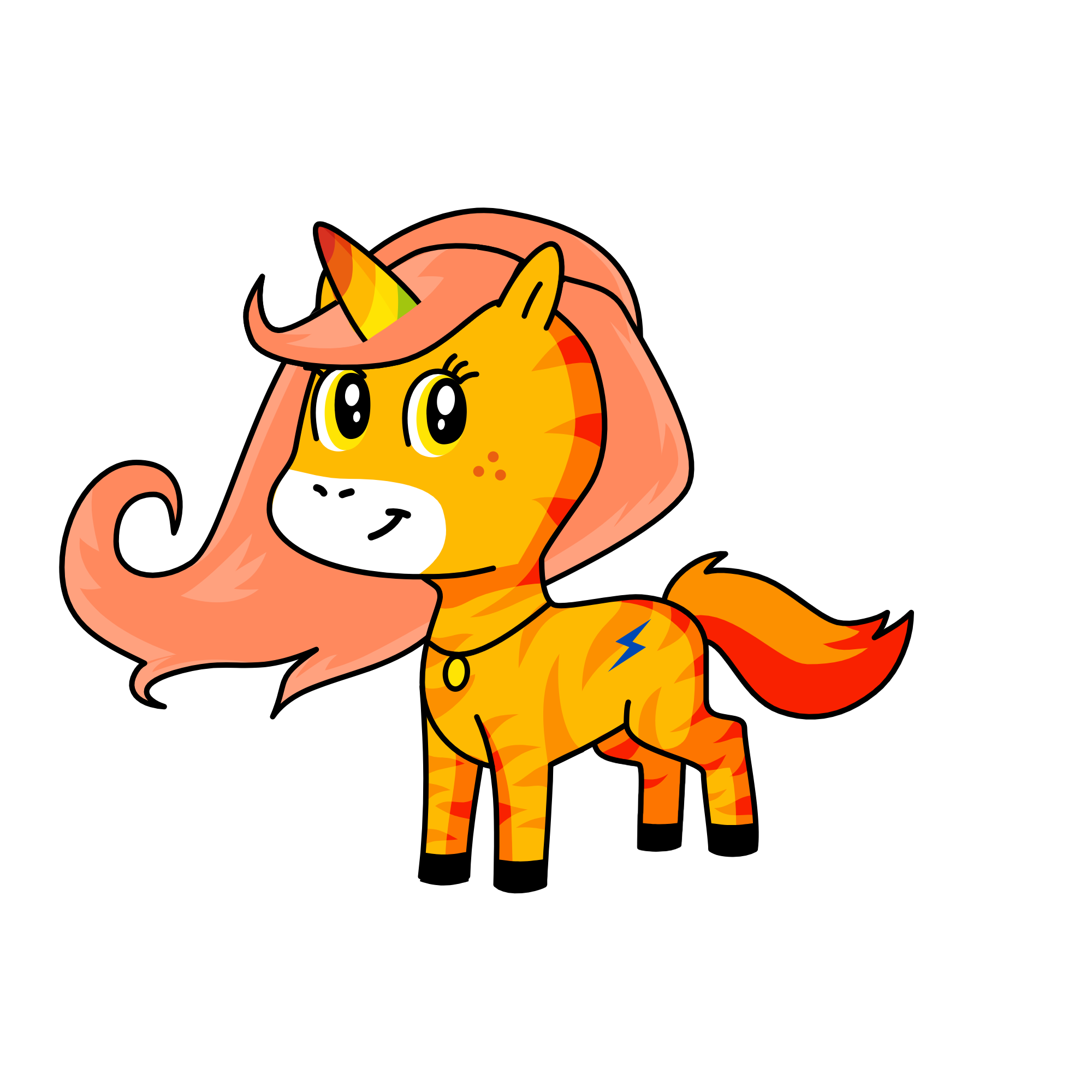 Hot Girl, the unicorn