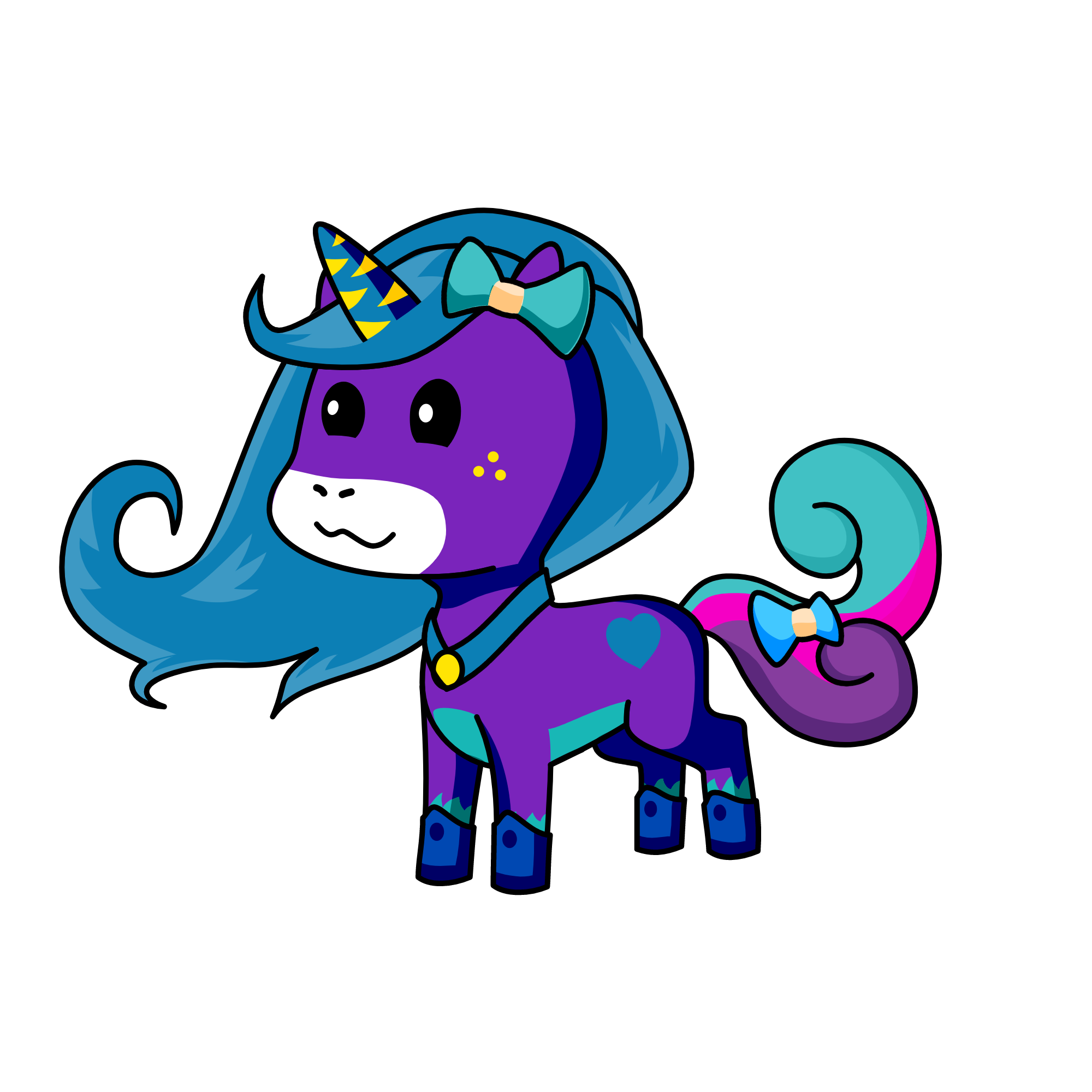 moonlight, the unicorn