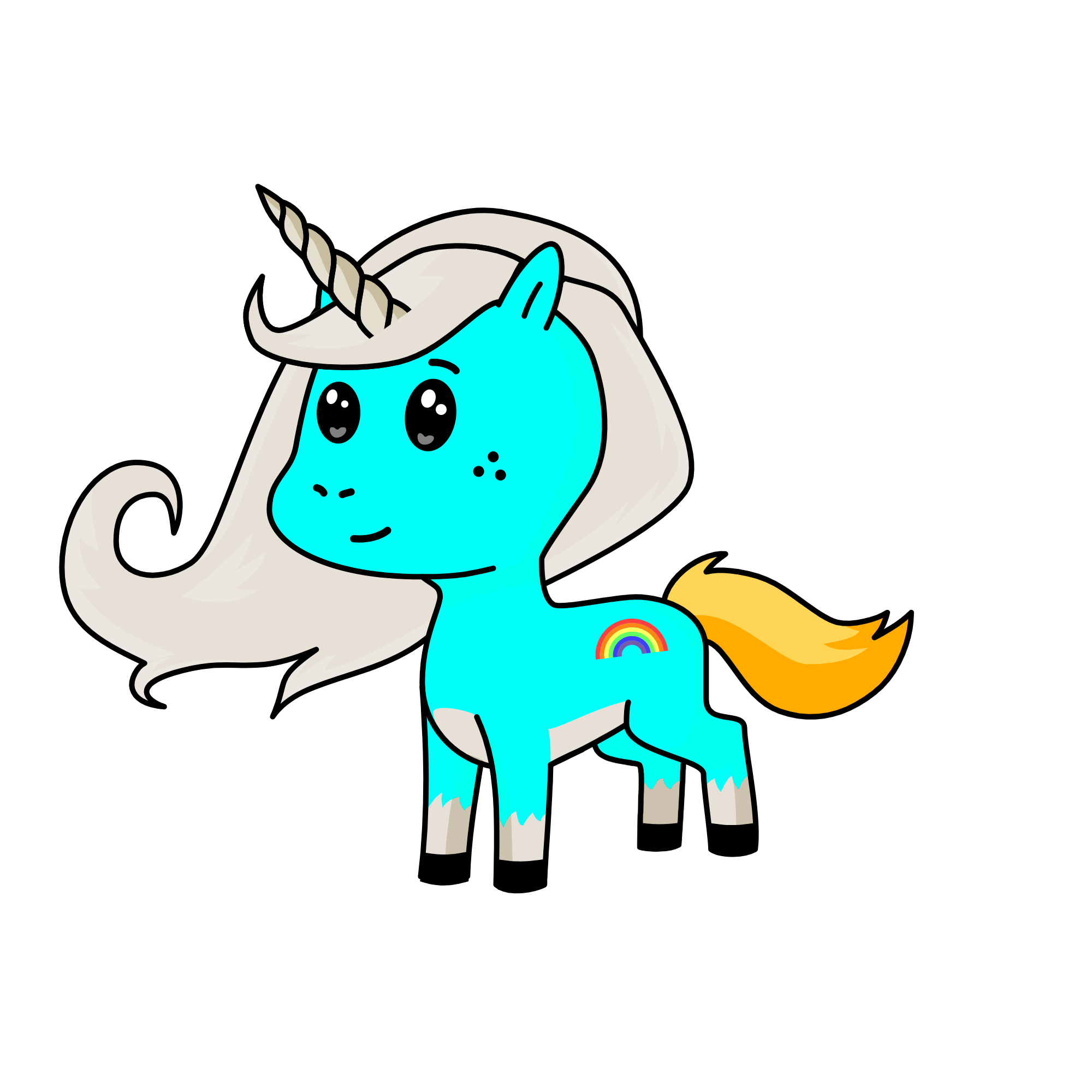 THis is Wolf but Wolf colour changed to this which is a bit more colourful, the unicorn
