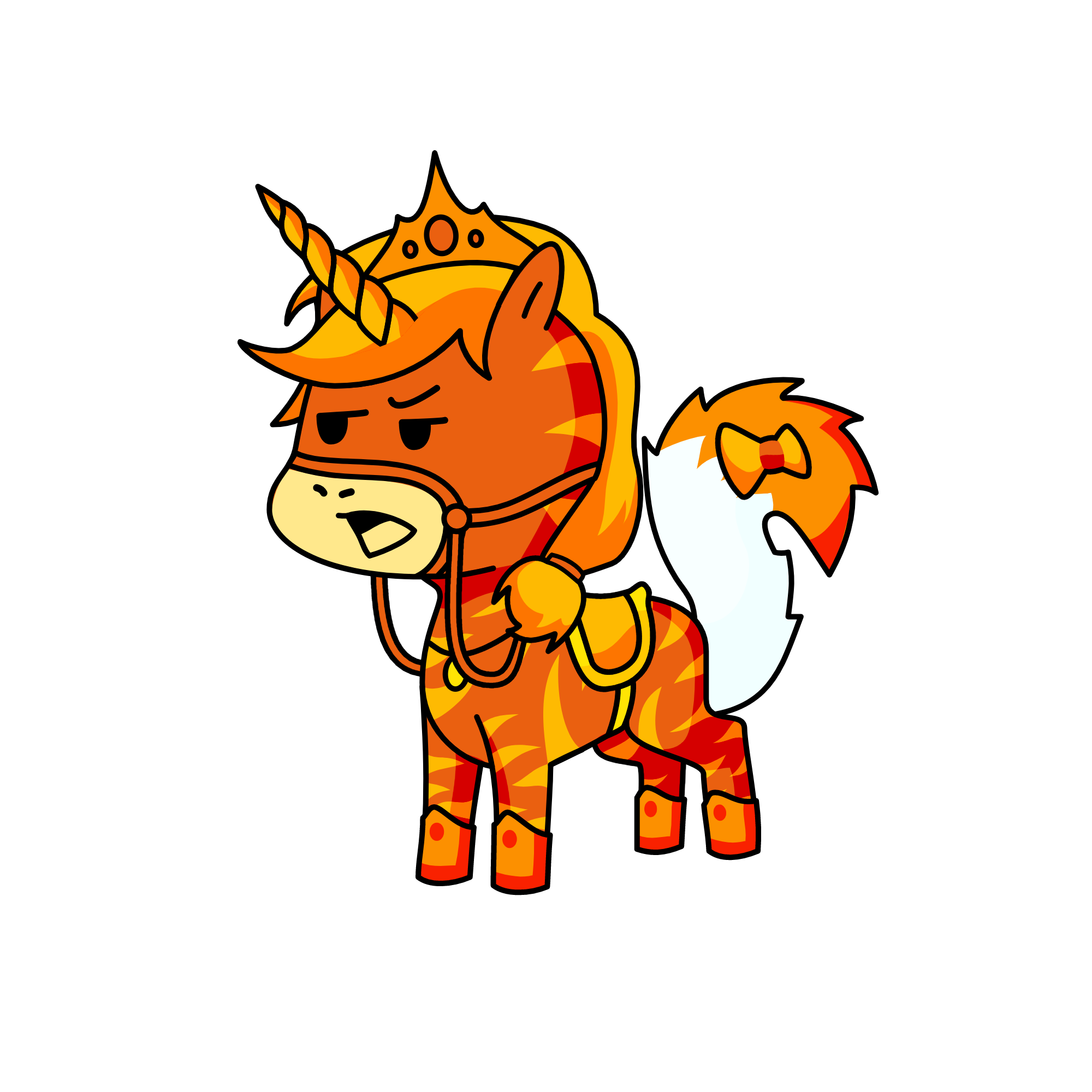 Queen foxy roxy, the unicorn