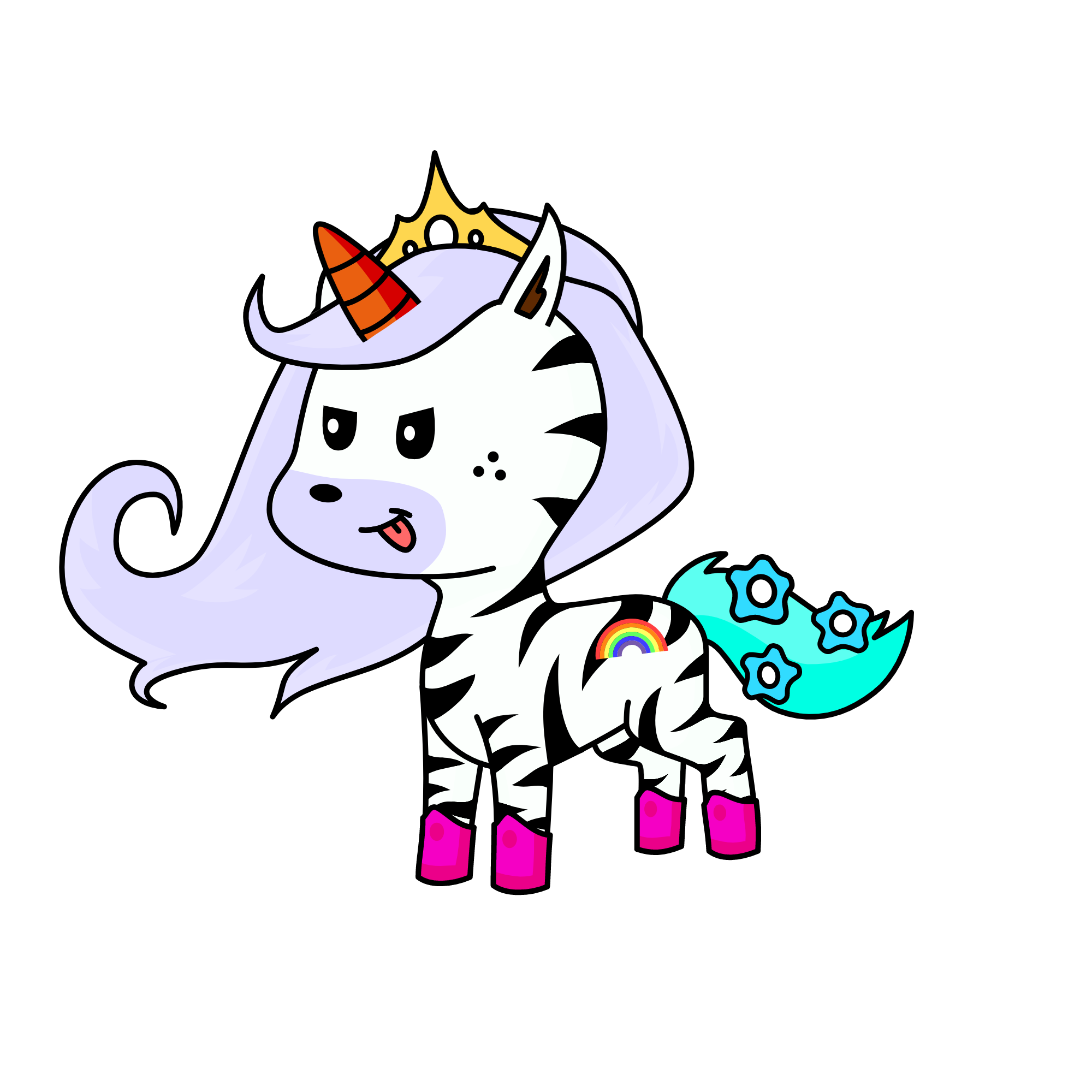 zebra, the unicorn