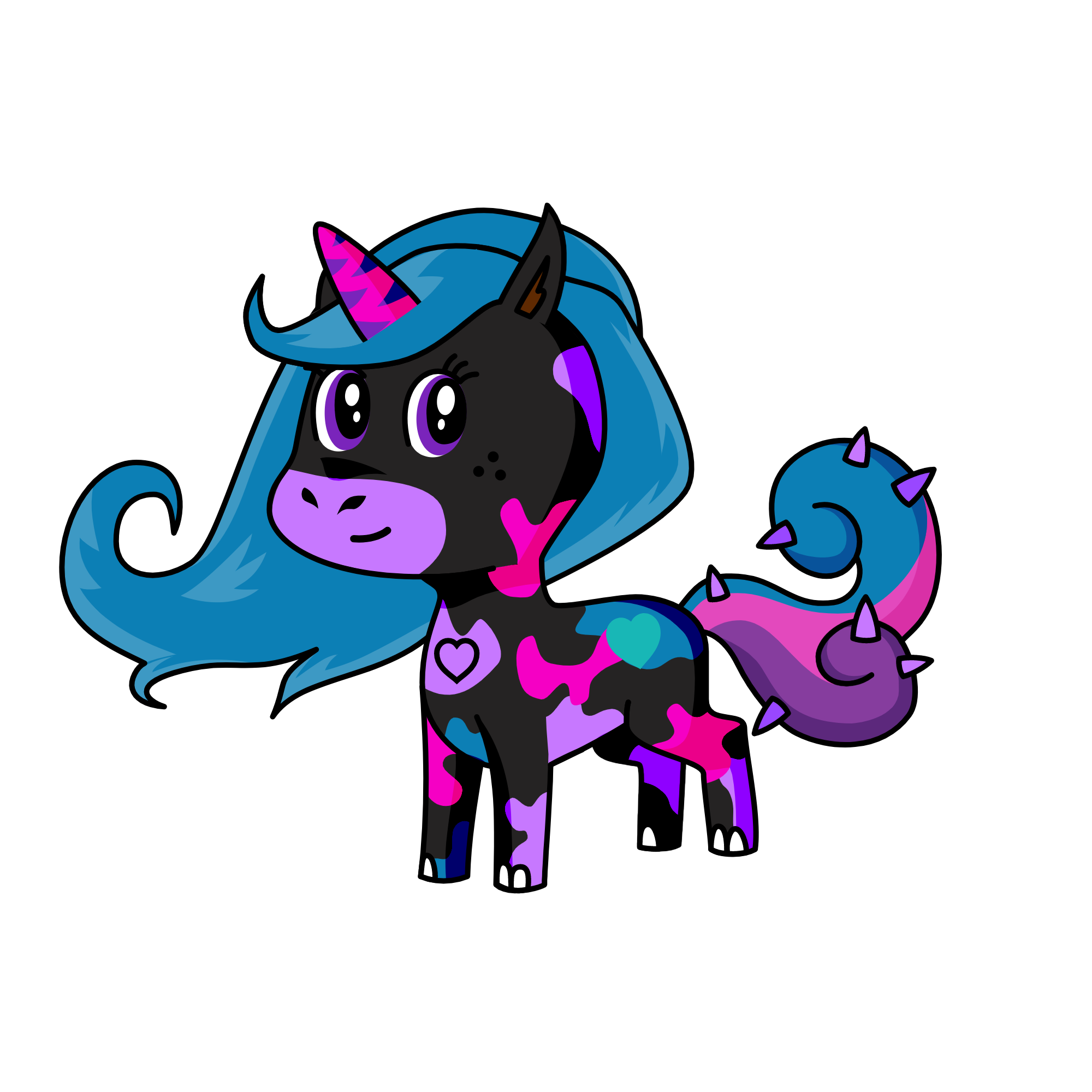 violet, the unicorn
