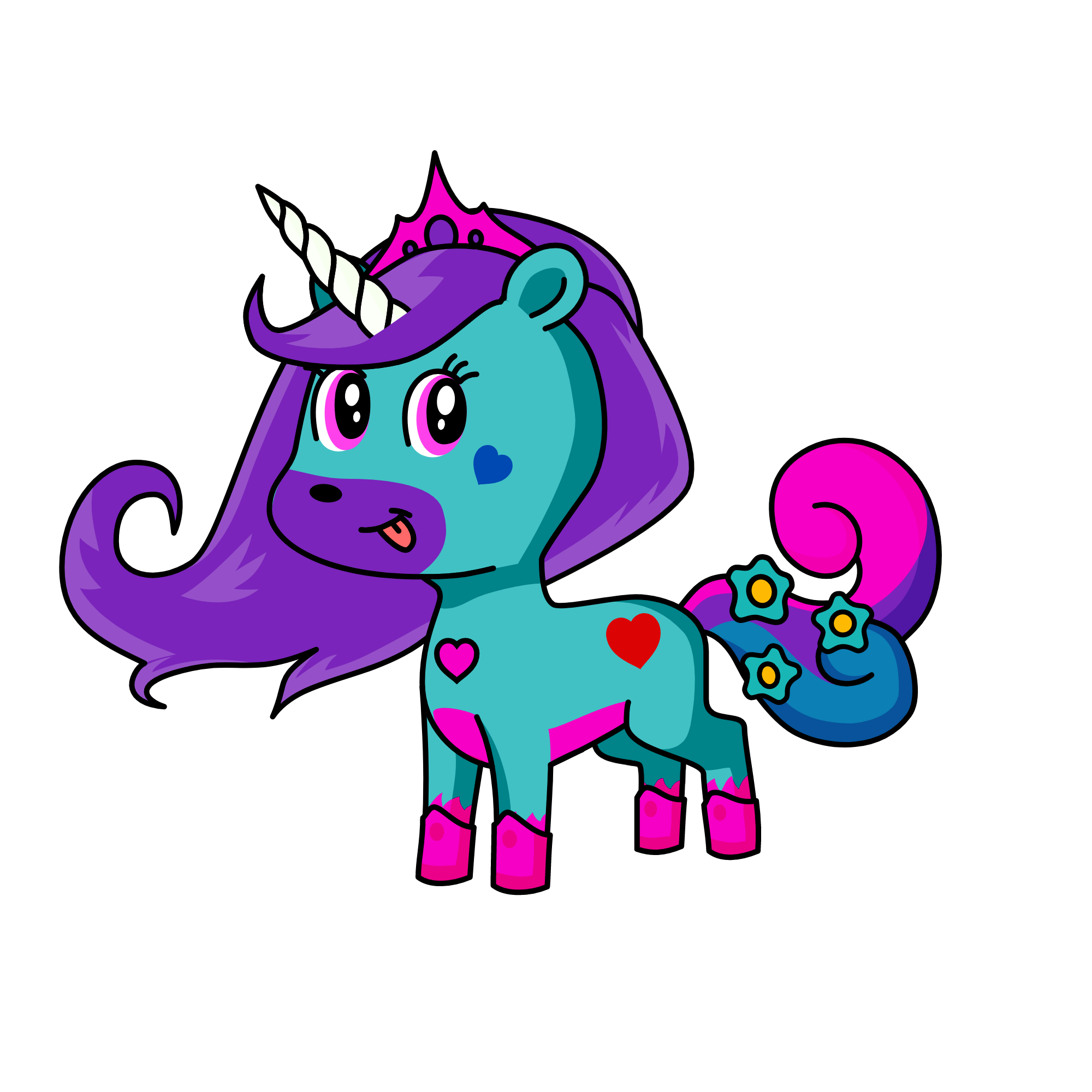 PRINCESS HEAR6, the unicorn