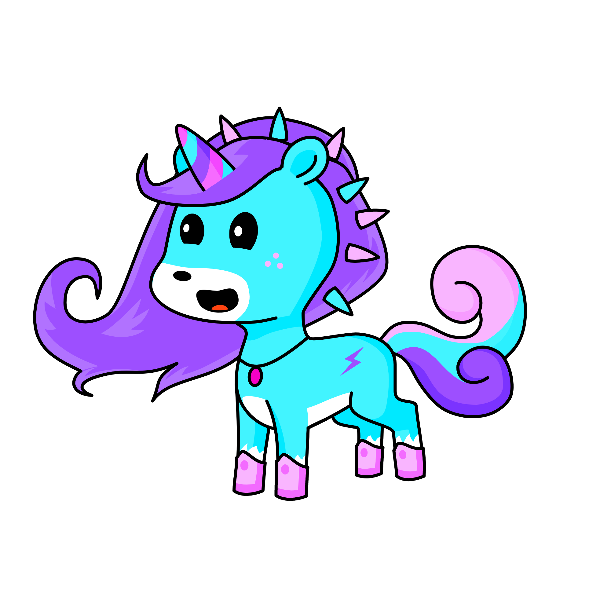 cloudy princess , the unicorn