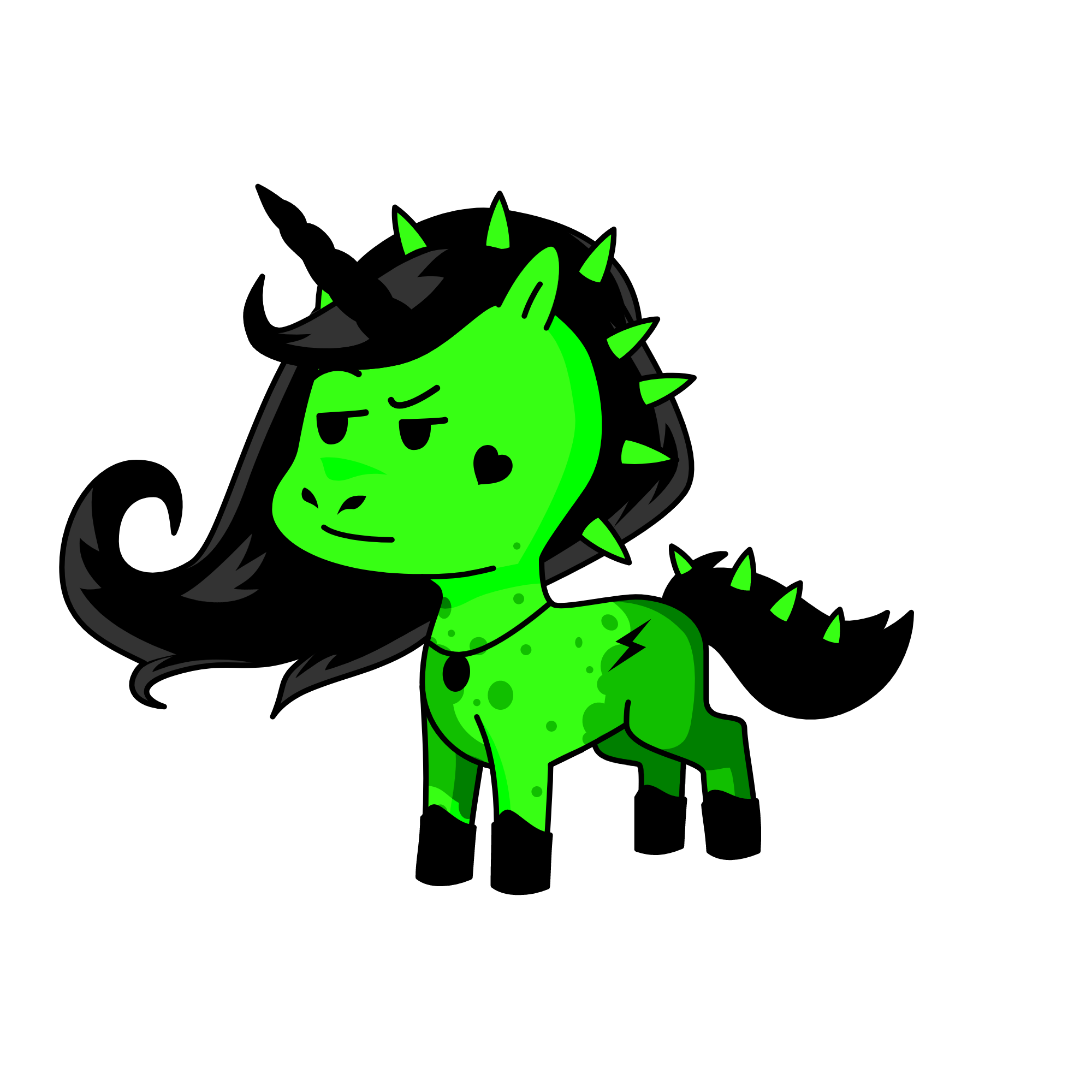 e girl, the unicorn