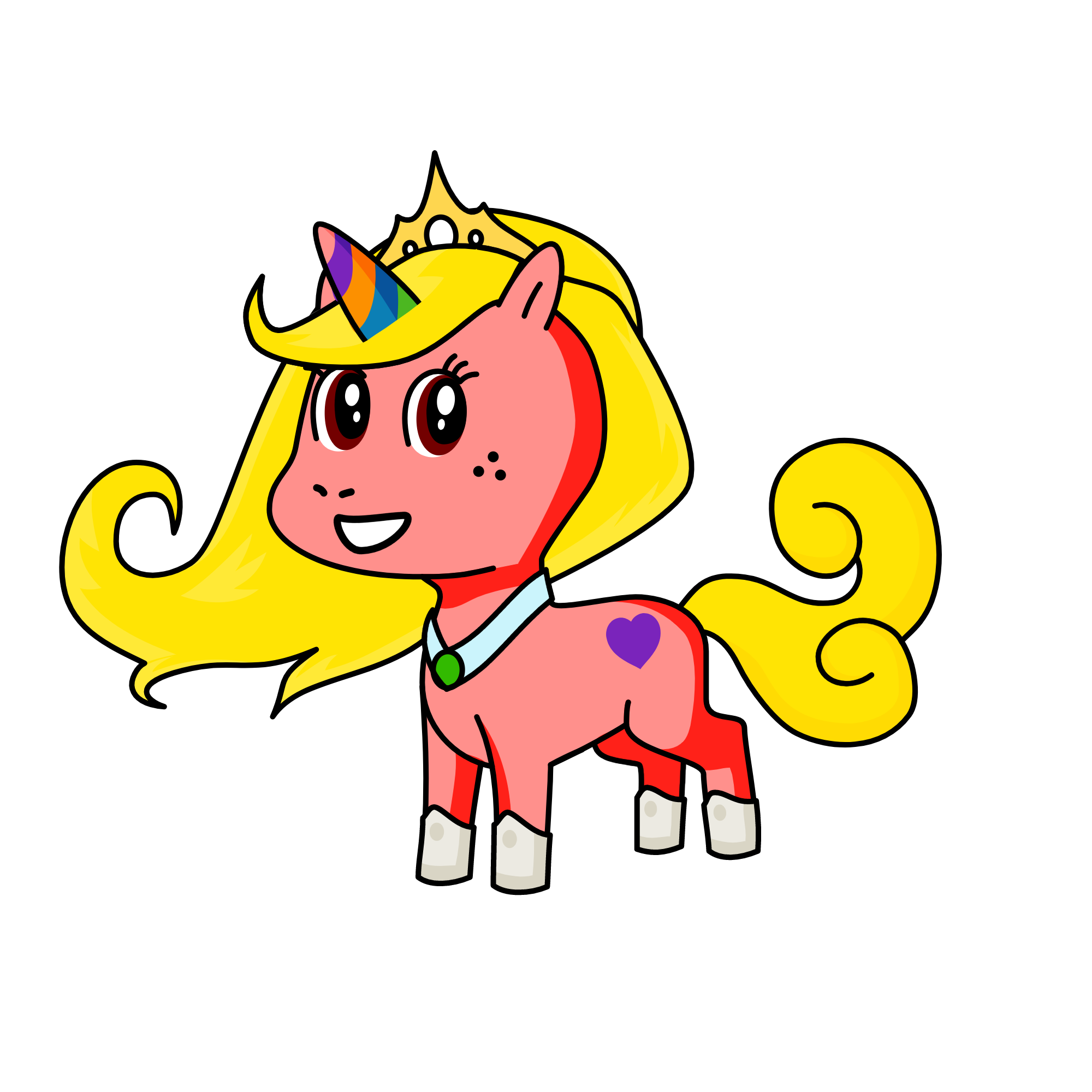 spoiled princess, the unicorn