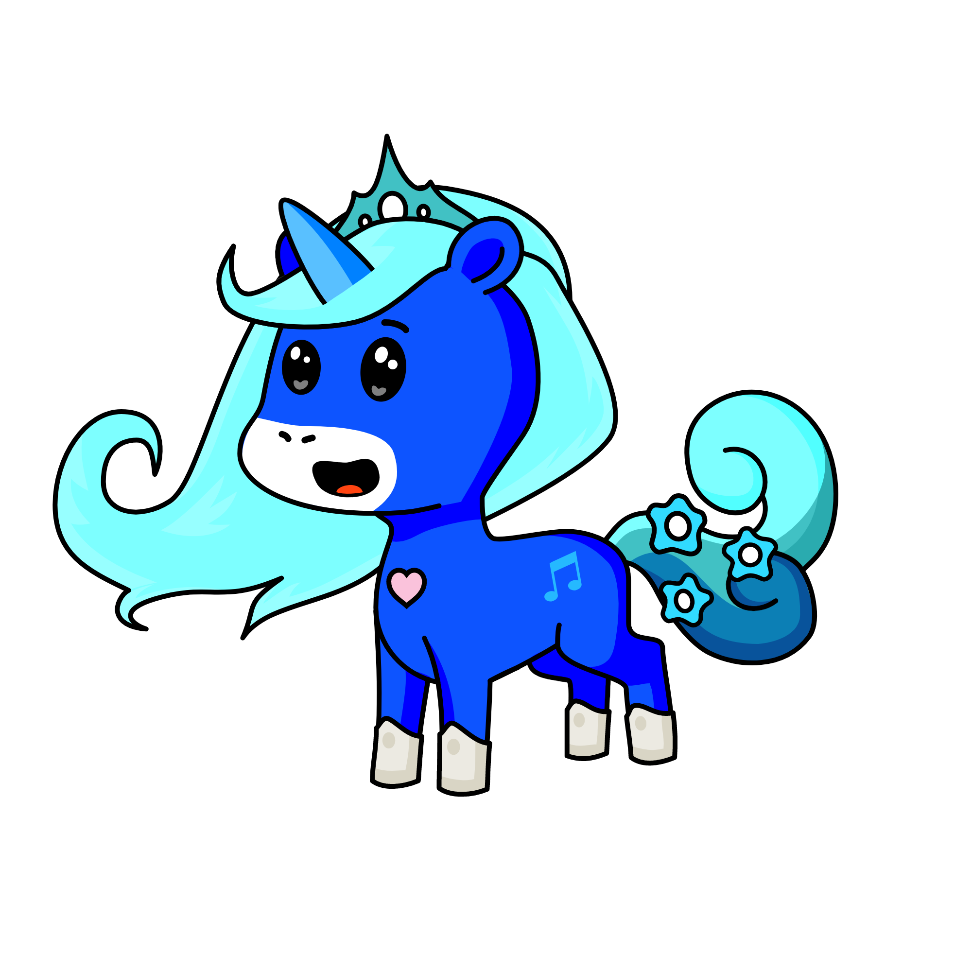 Princess Blu, the unicorn