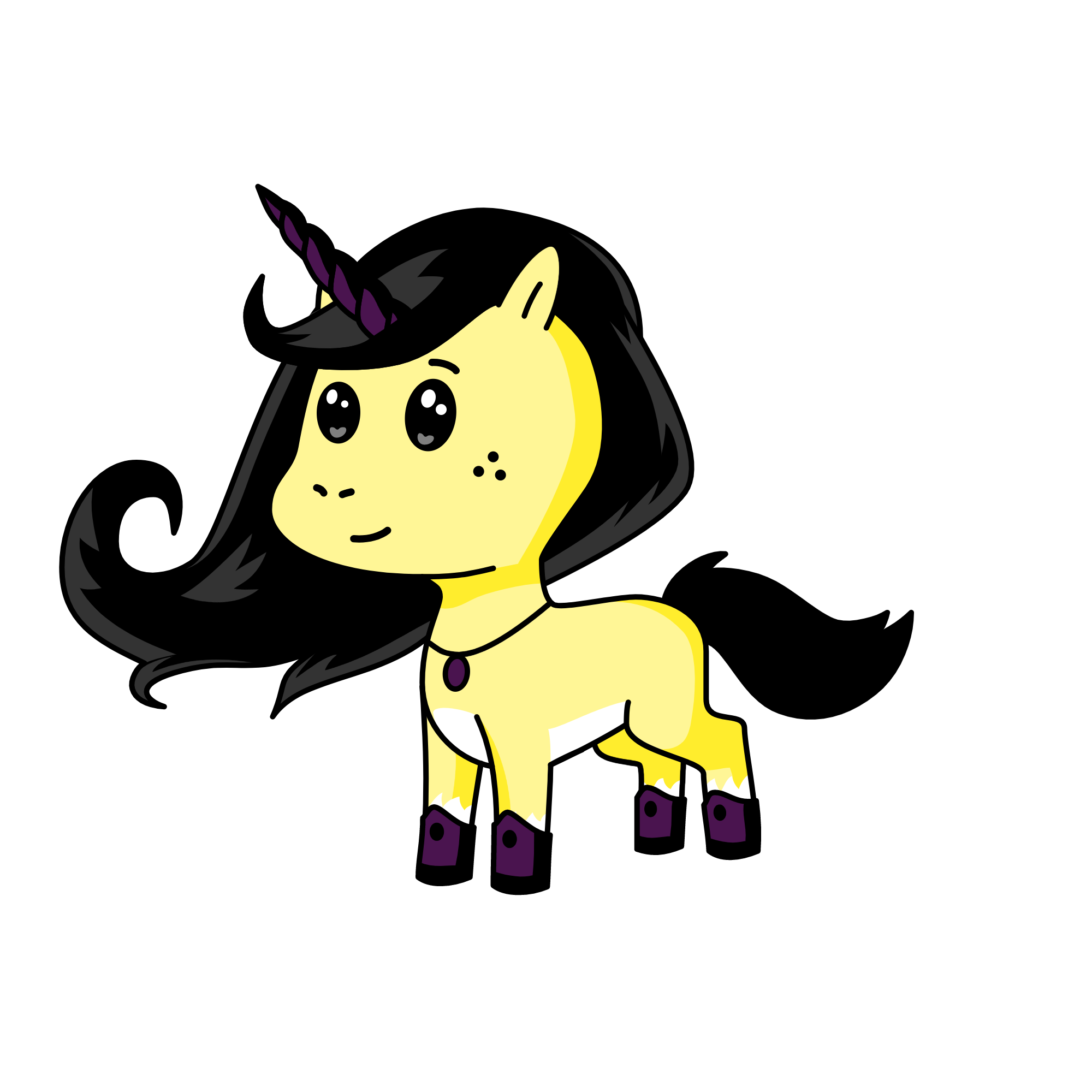 Night paws, the unicorn