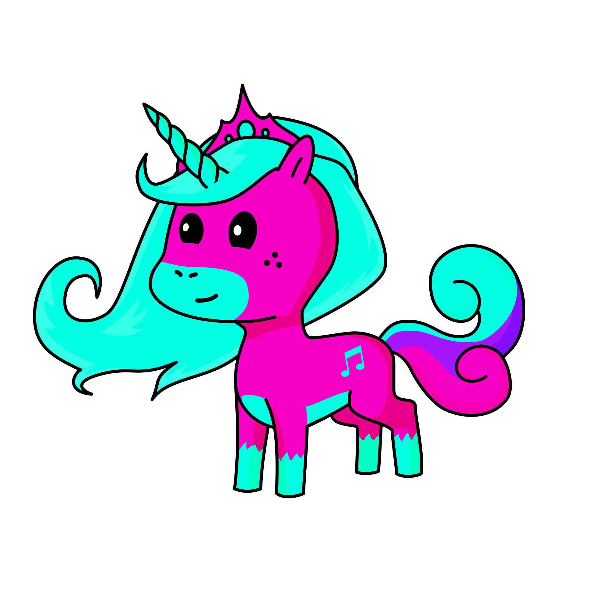 Queen Melody of Music and Unicorns, the unicorn