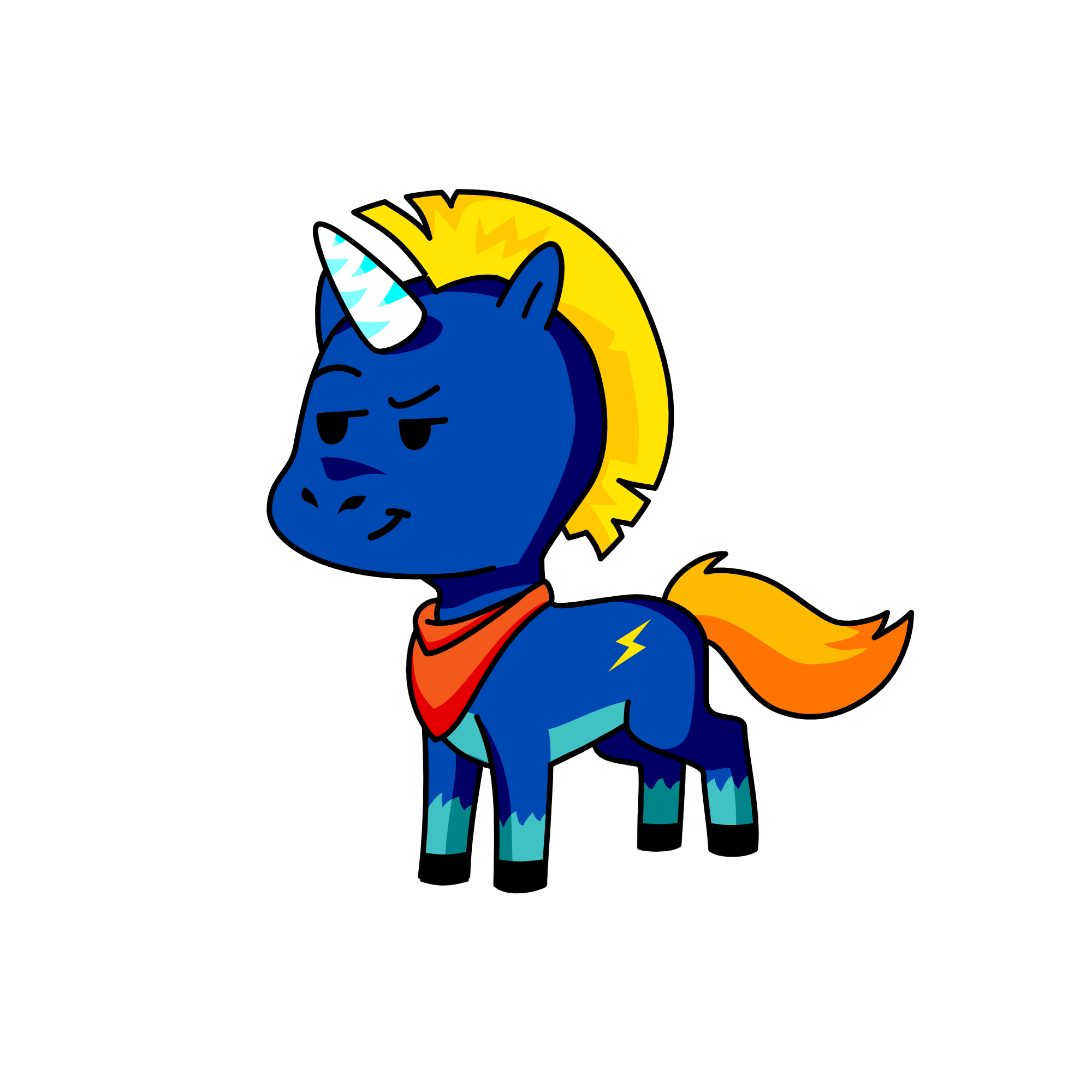 cool, the unicorn