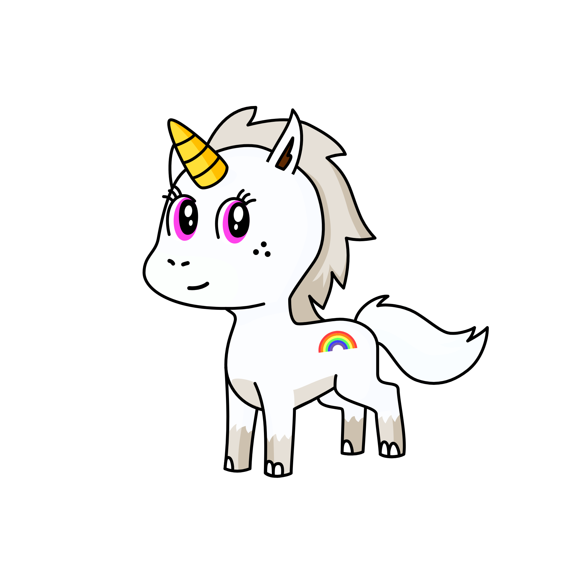 snowy, the unicorn