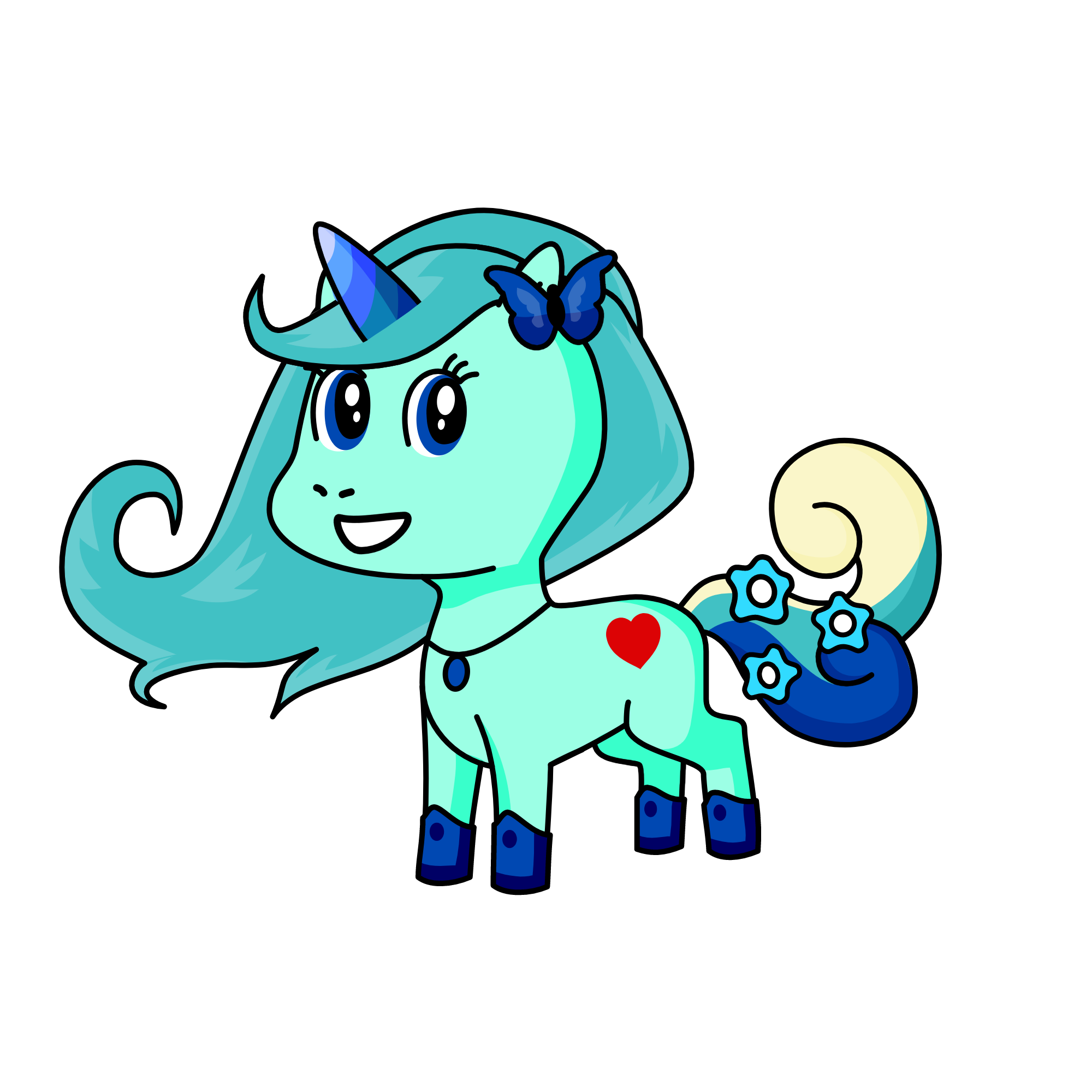 Glory, the unicorn