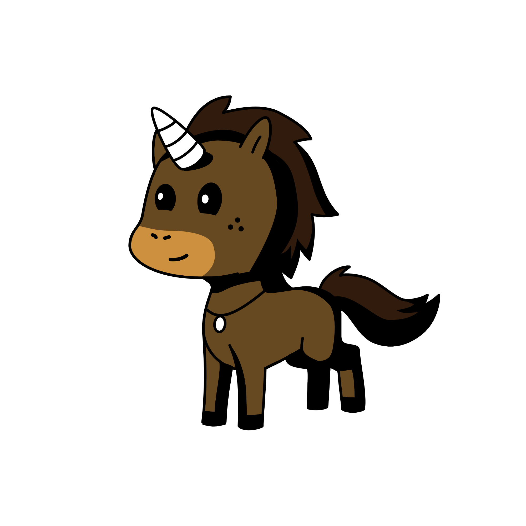 Brownie, the unicorn