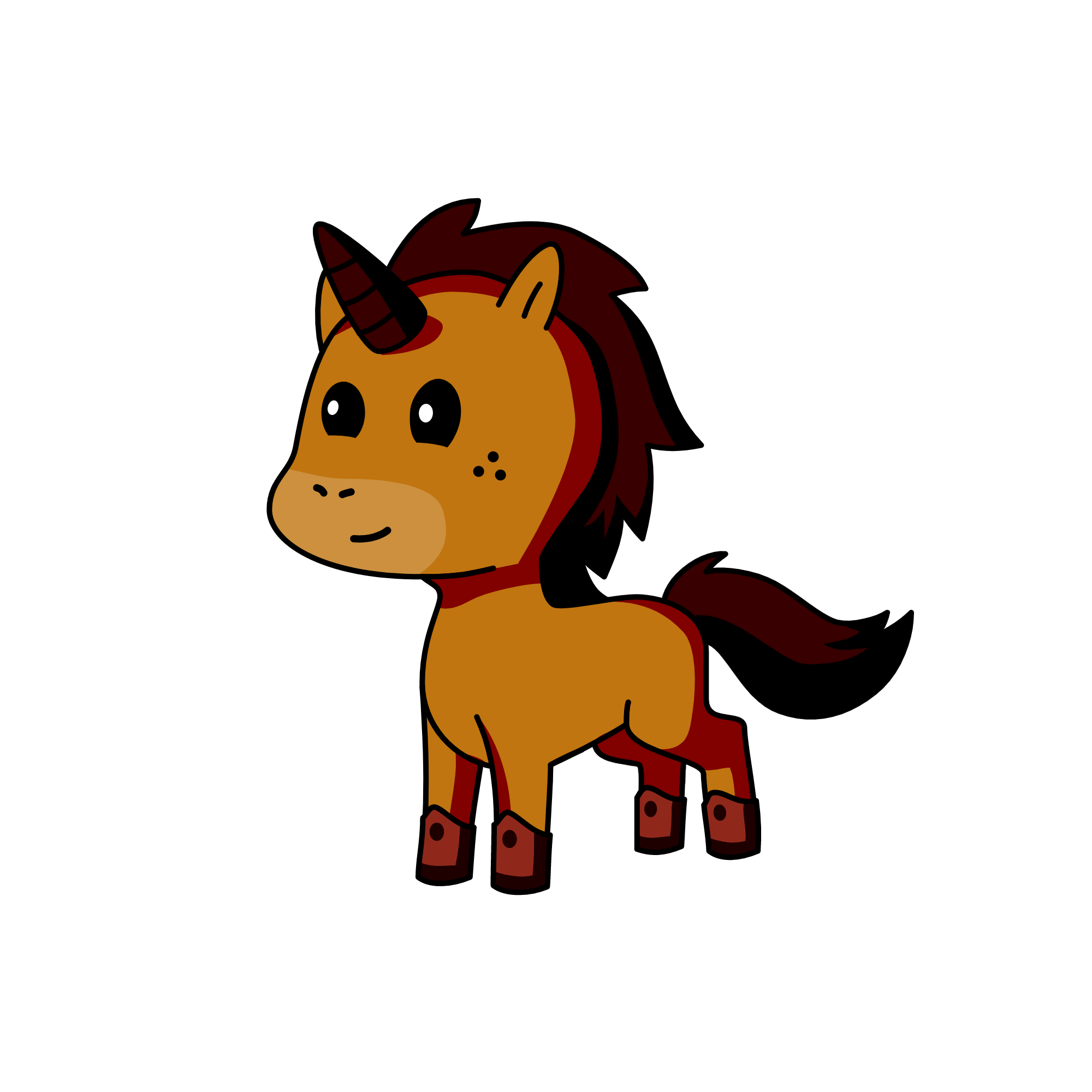 Clay, the unicorn