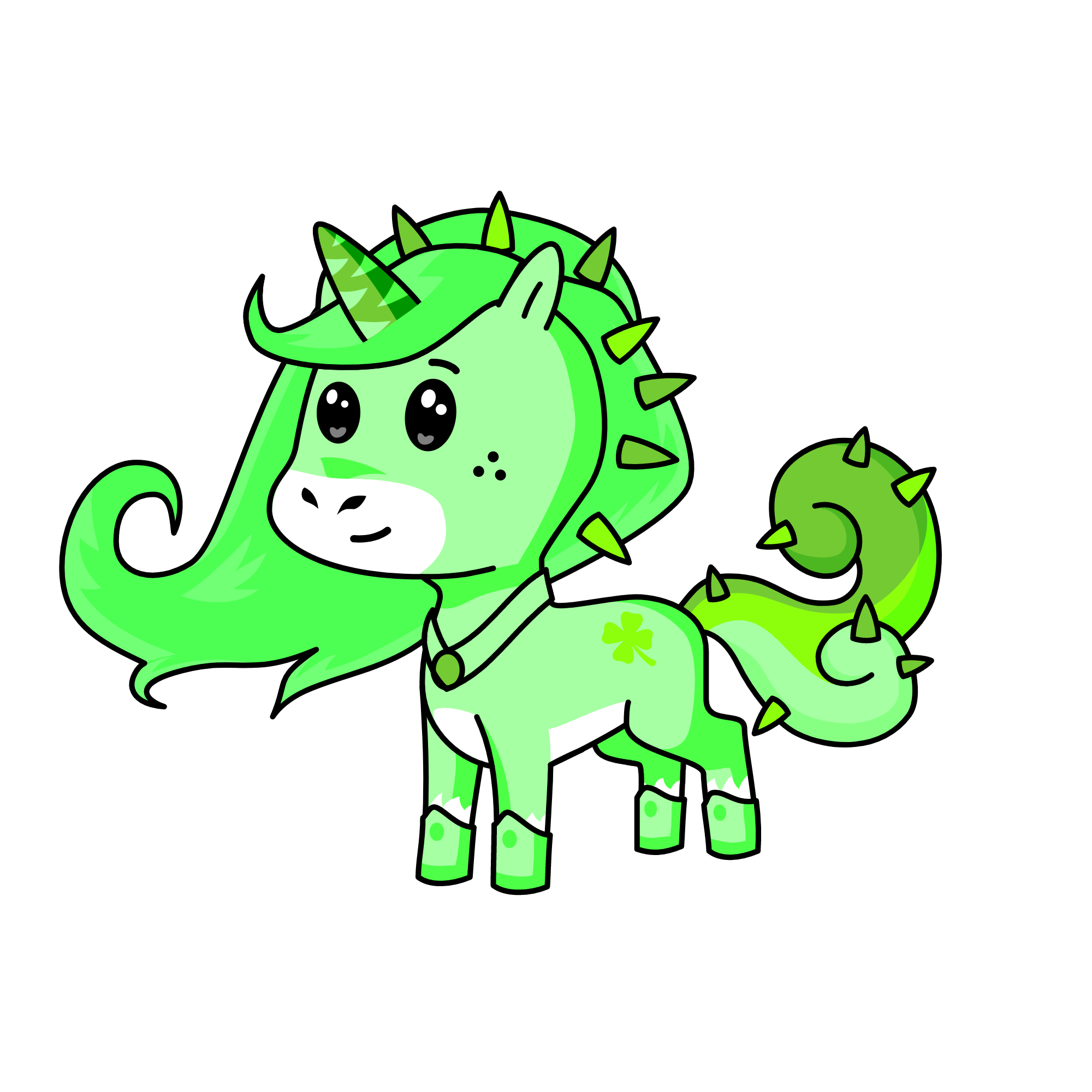 Queen of emerald, the unicorn