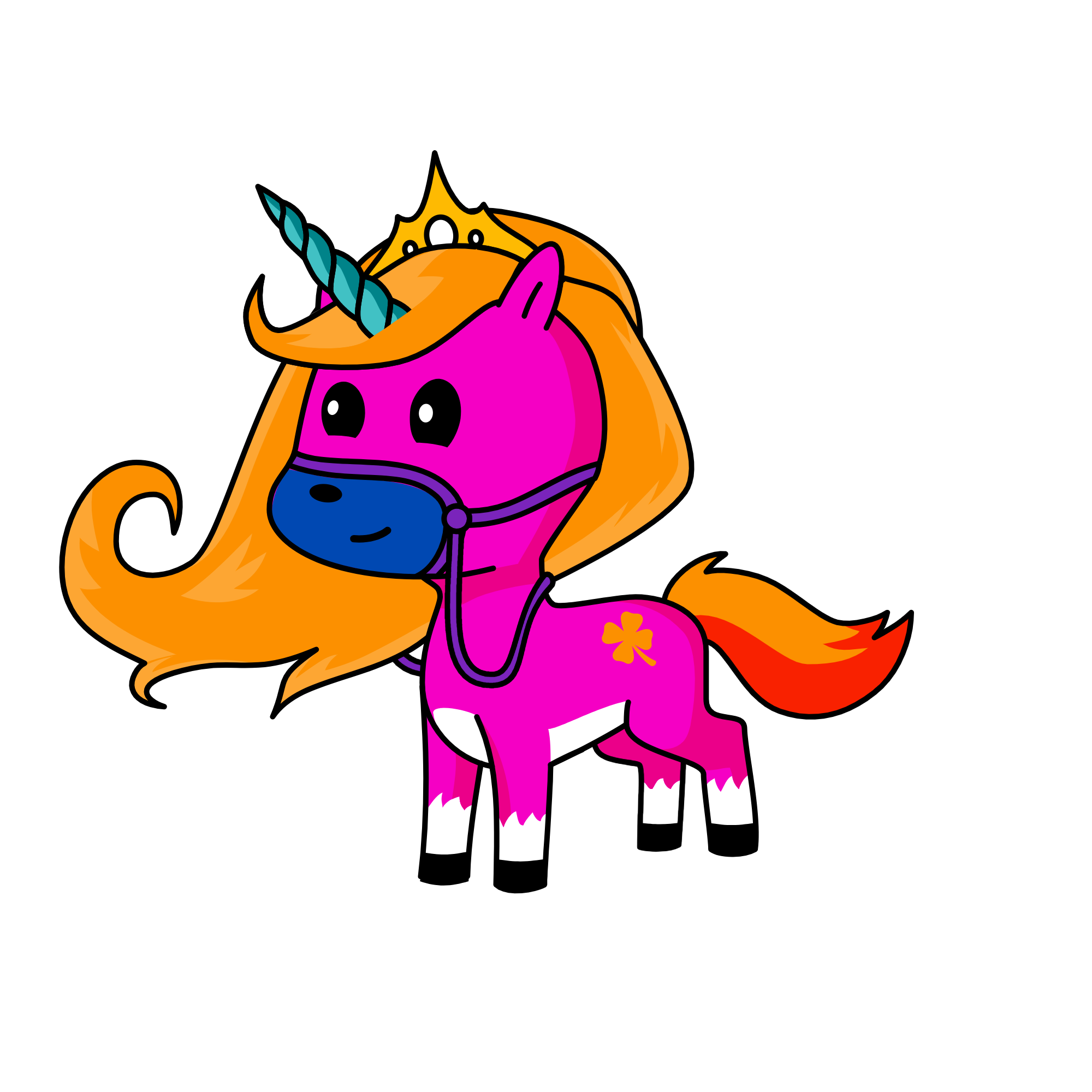 Rainbow Dash, the unicorn