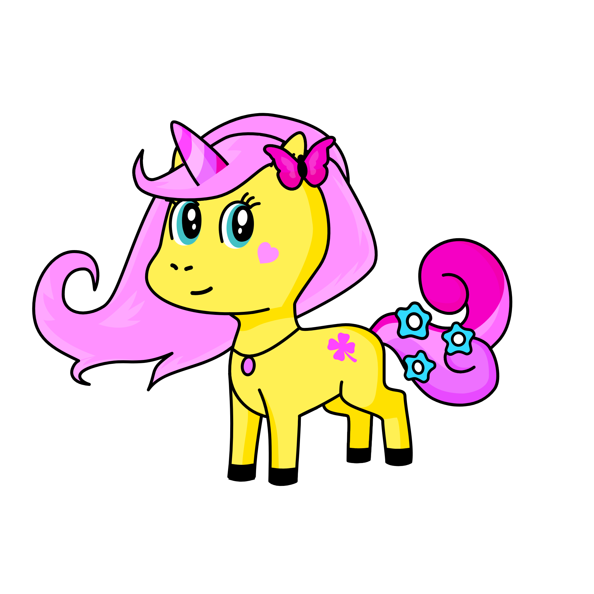 Fluttershy, the unicorn