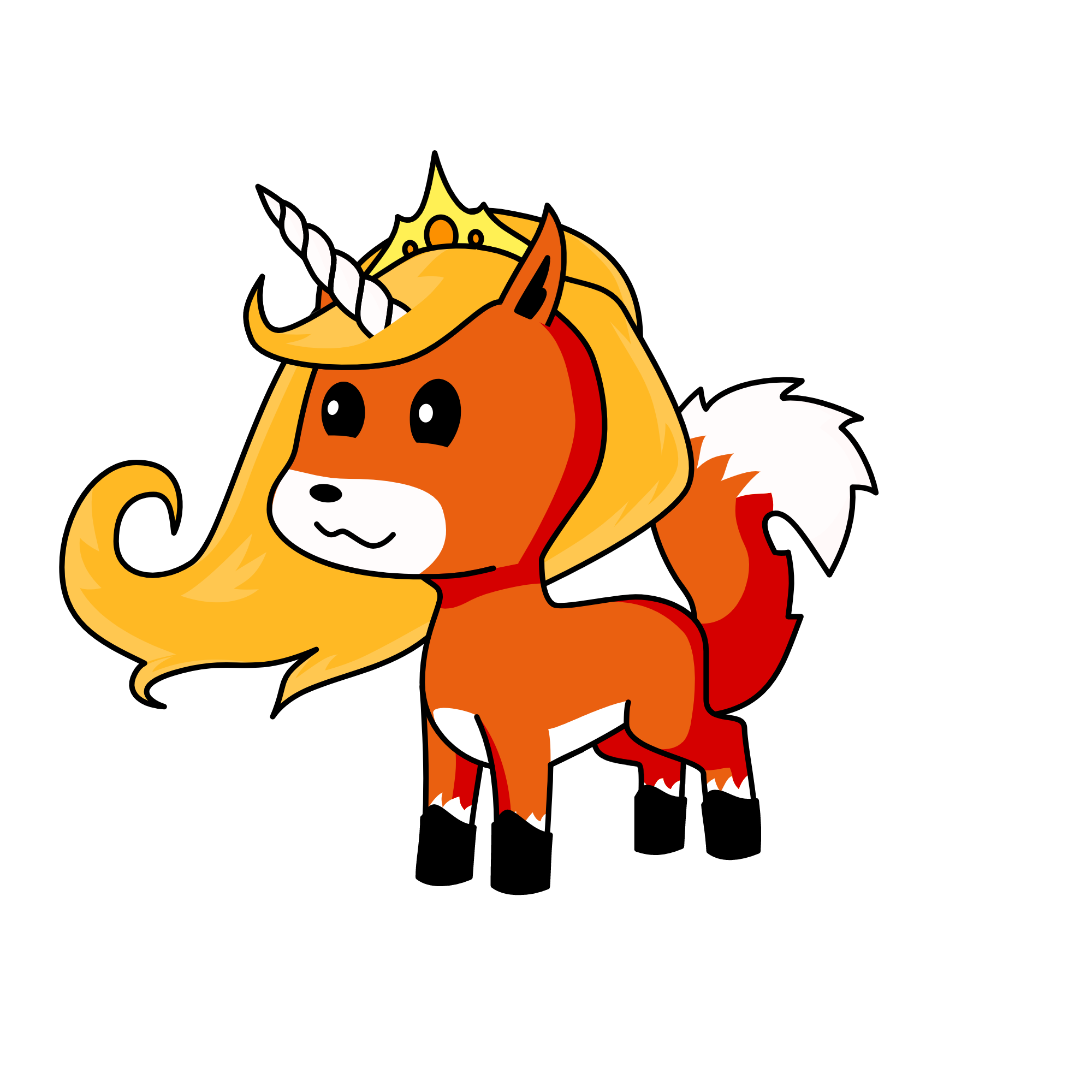 Princess Foxy, the unicorn