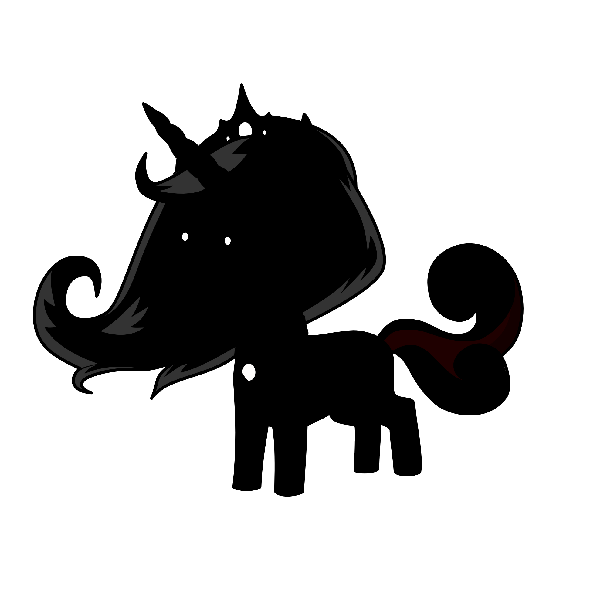 Shadow Bonnie's girl unicorn form, the unicorn