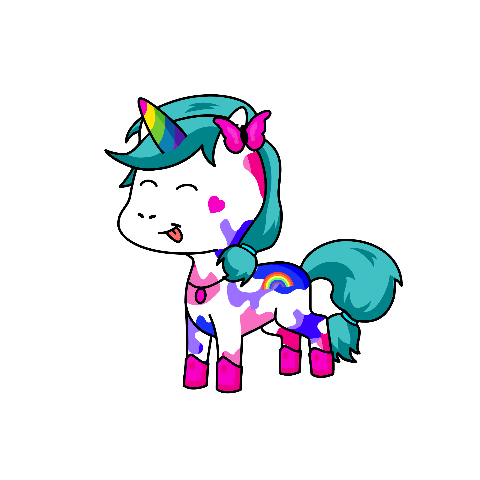 Raibow, the unicorn