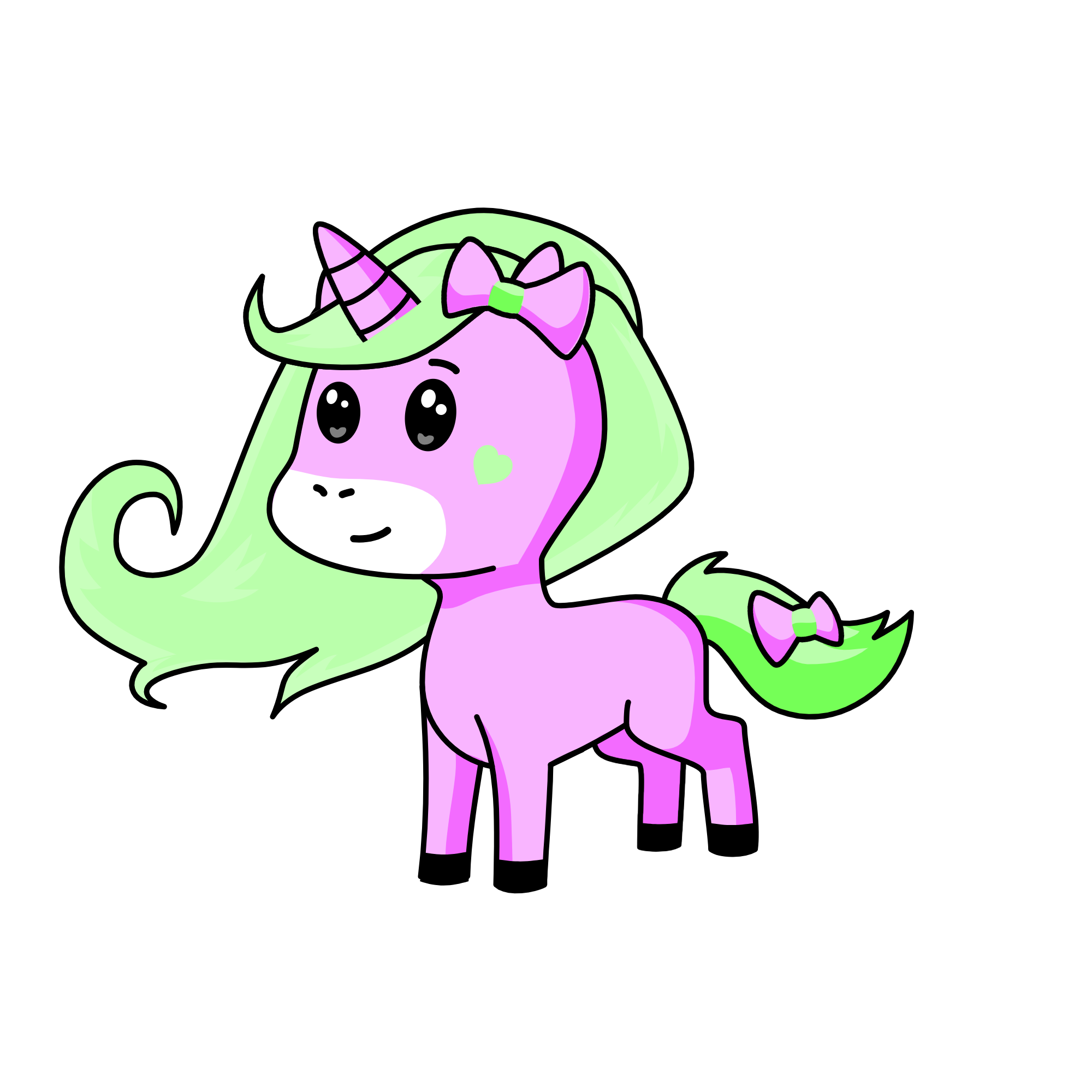 Pinky, the unicorn