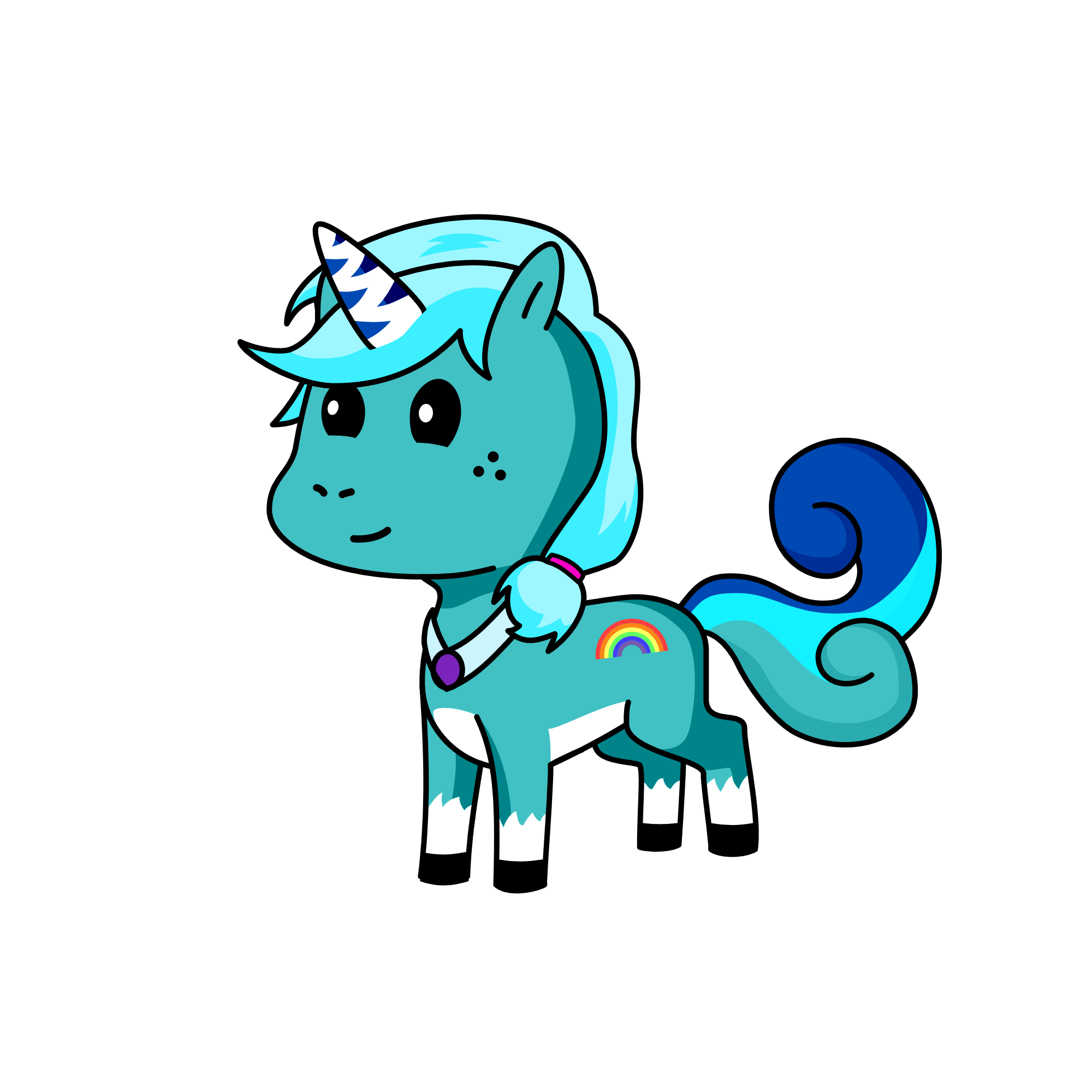 💙Minty Blue💎, the unicorn