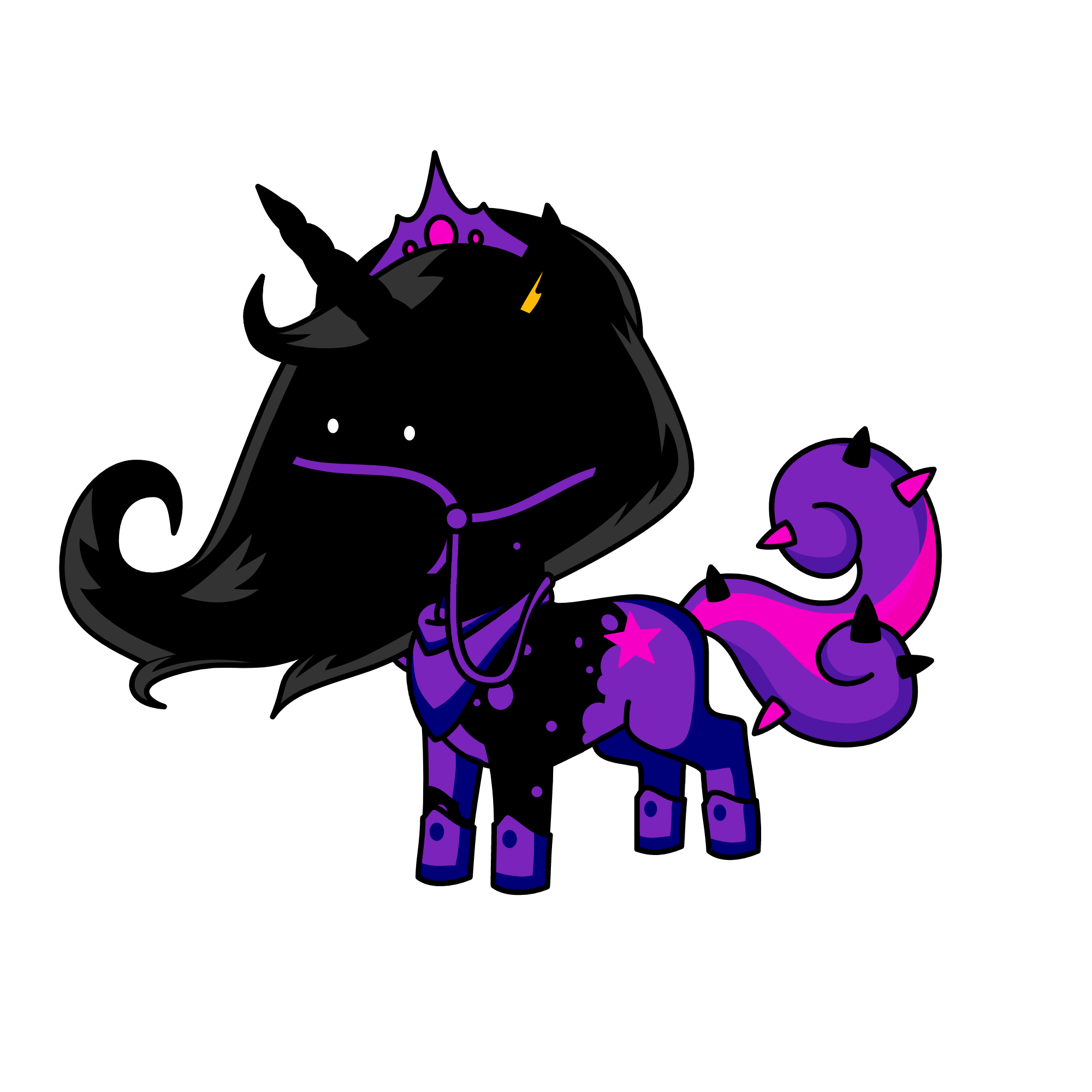 Queen-darkness, the unicorn