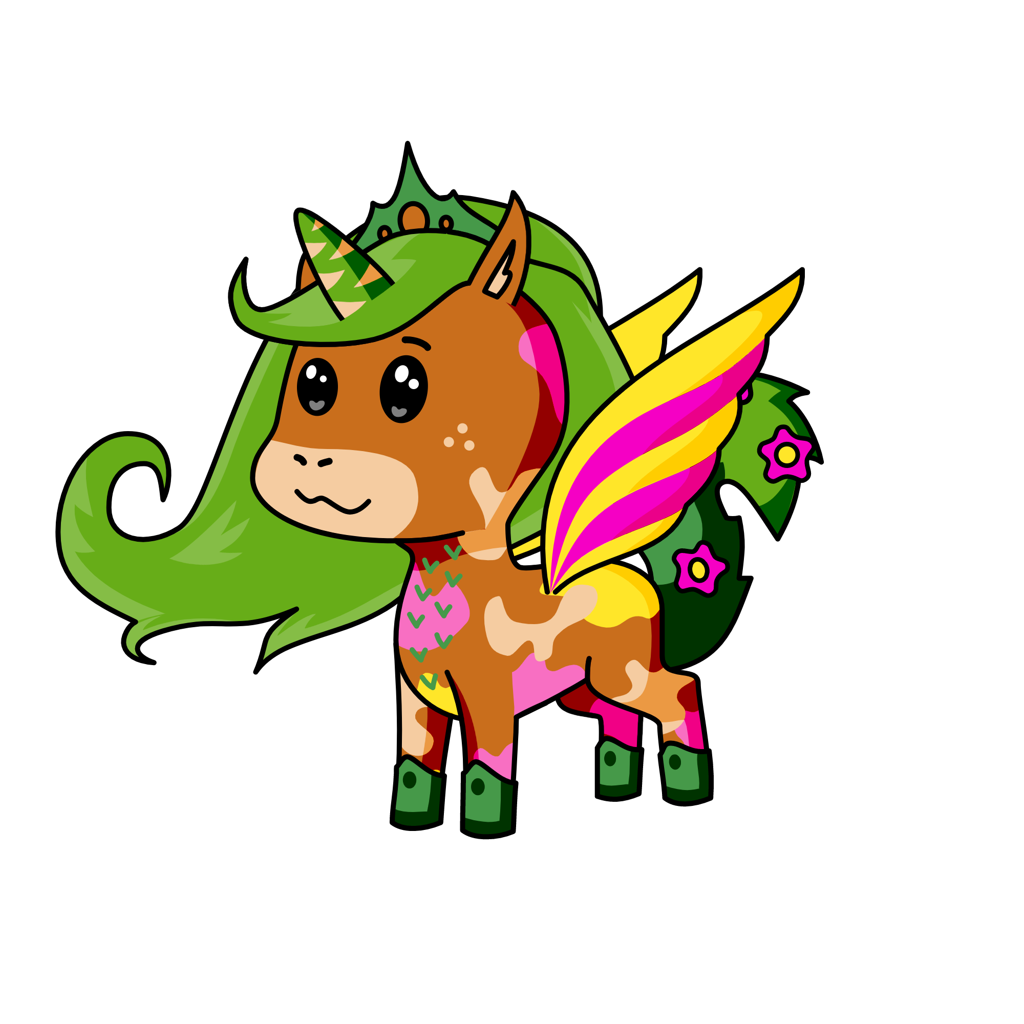 Princess Sunburst (the maniga (animus) of the ForestScales, the unicorn