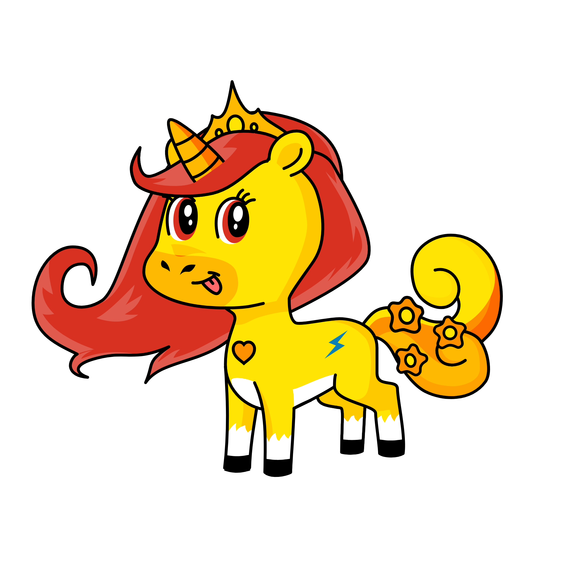 Lightning, the unicorn