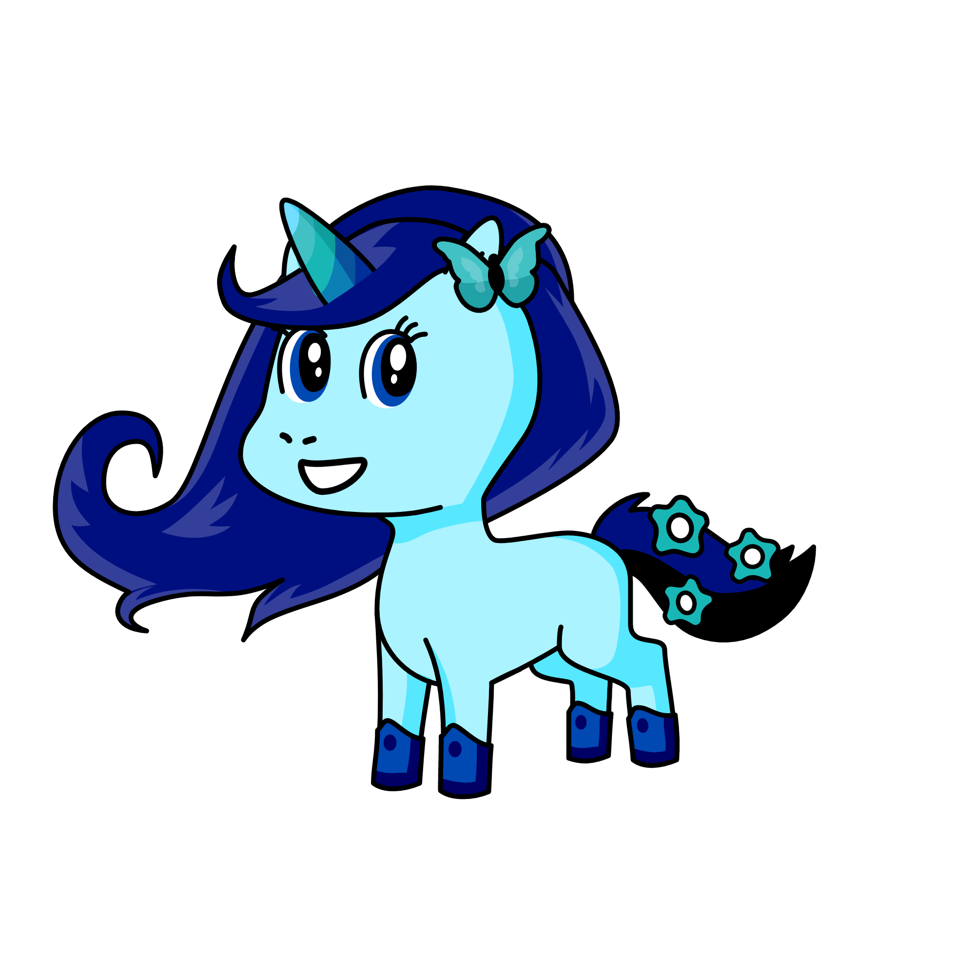 Rainbow Dash, the unicorn