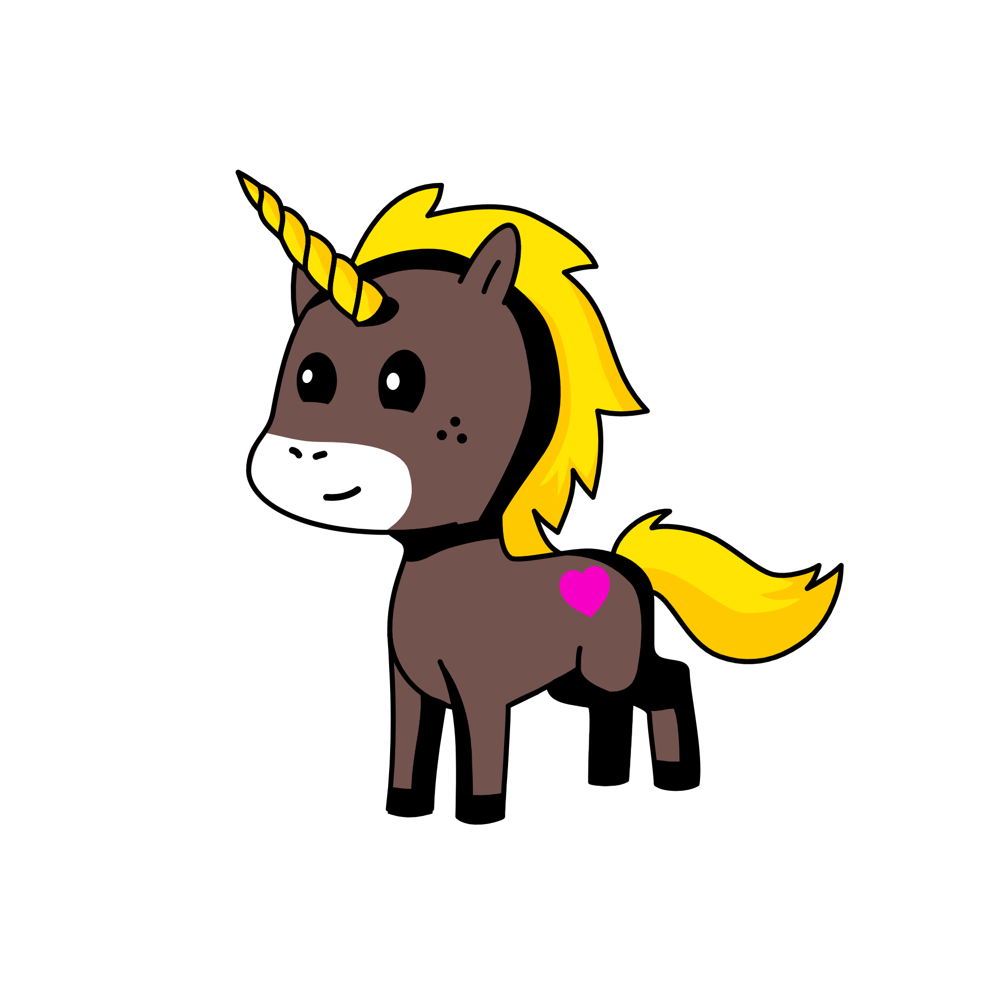 Snowie, the unicorn